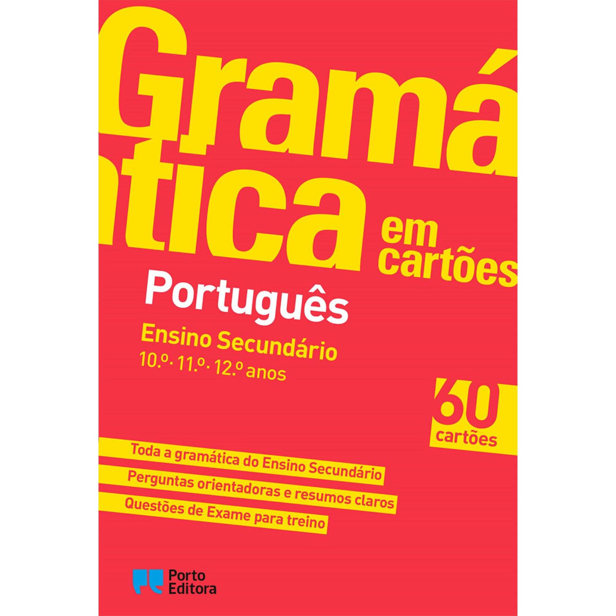 Gram&aacute;tica em Cart&otilde;es - Livro Portugu&ecirc;s - Ensino Secund&aacute;rio