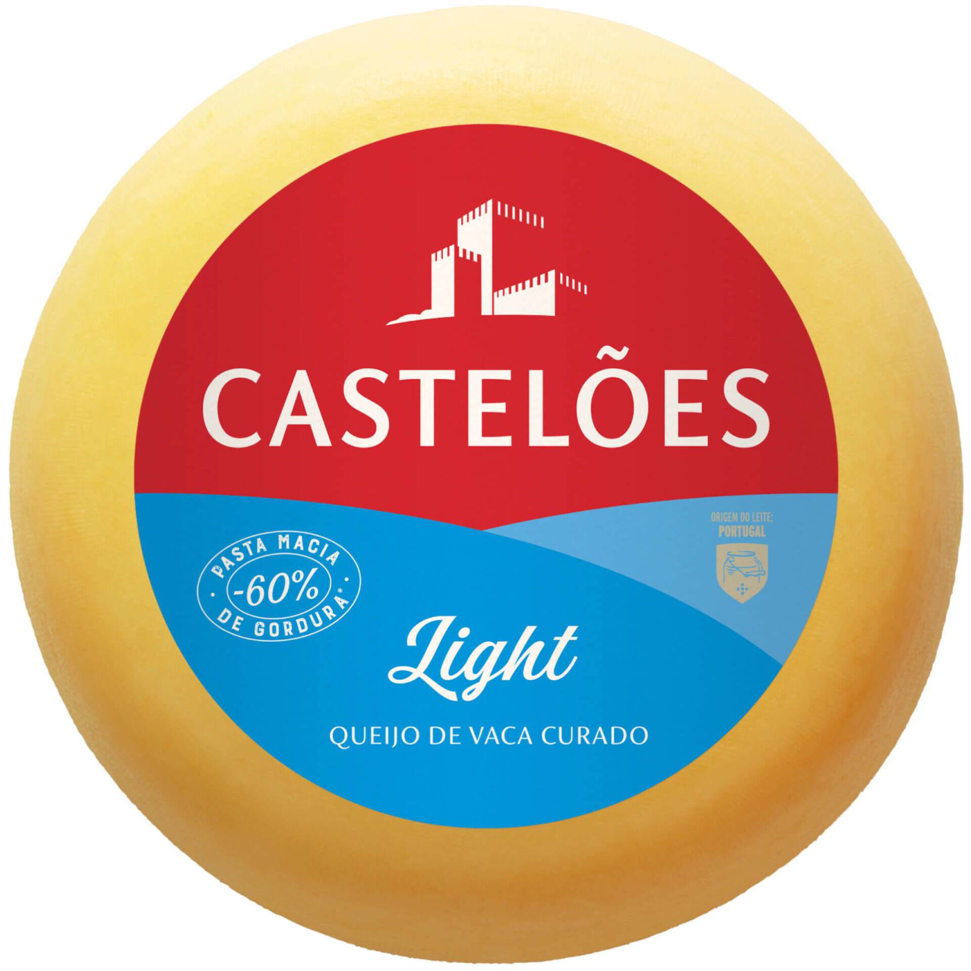 Queijo de Vaca Curado Light Castel&otilde;es