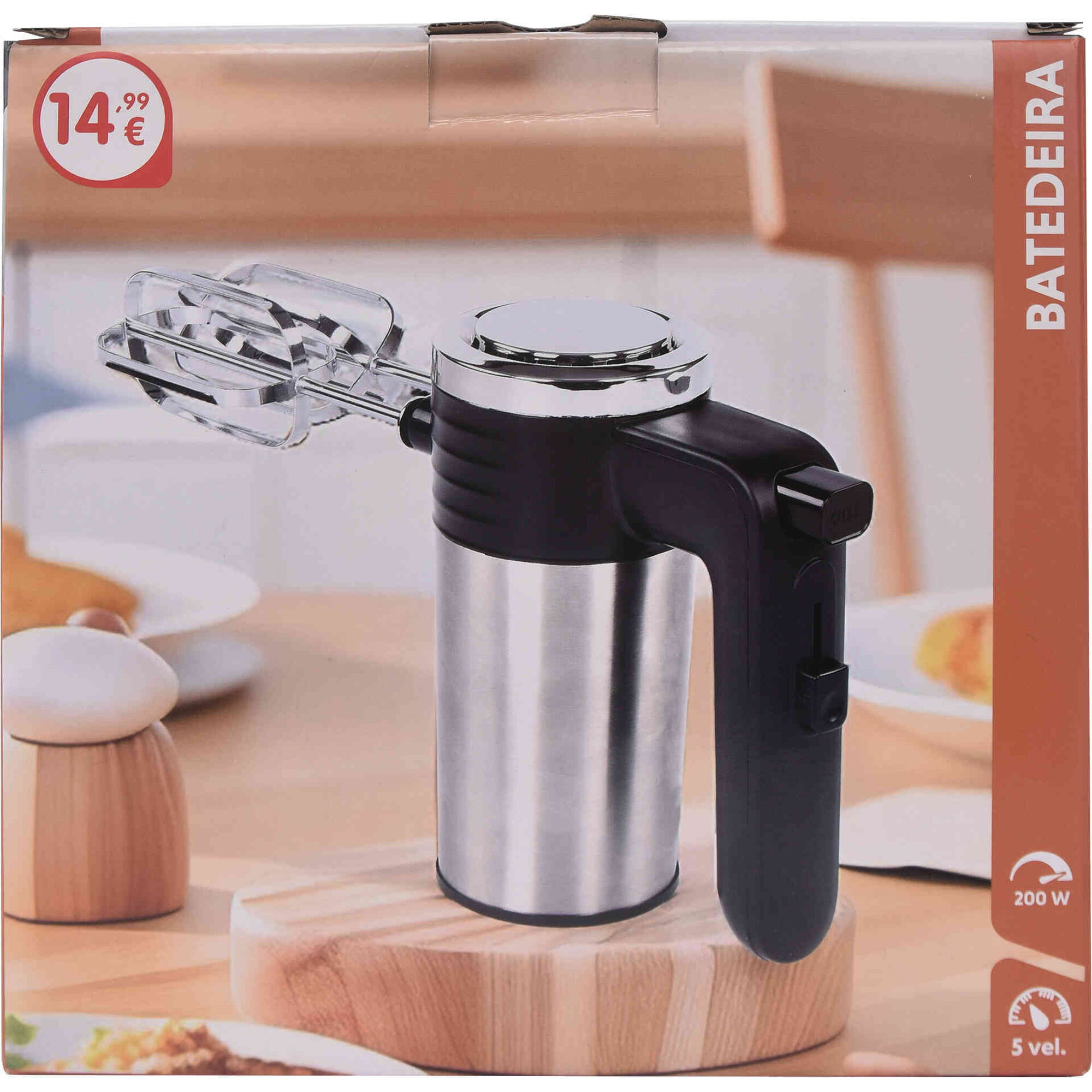 Batedeira Elétrica Preta 200W