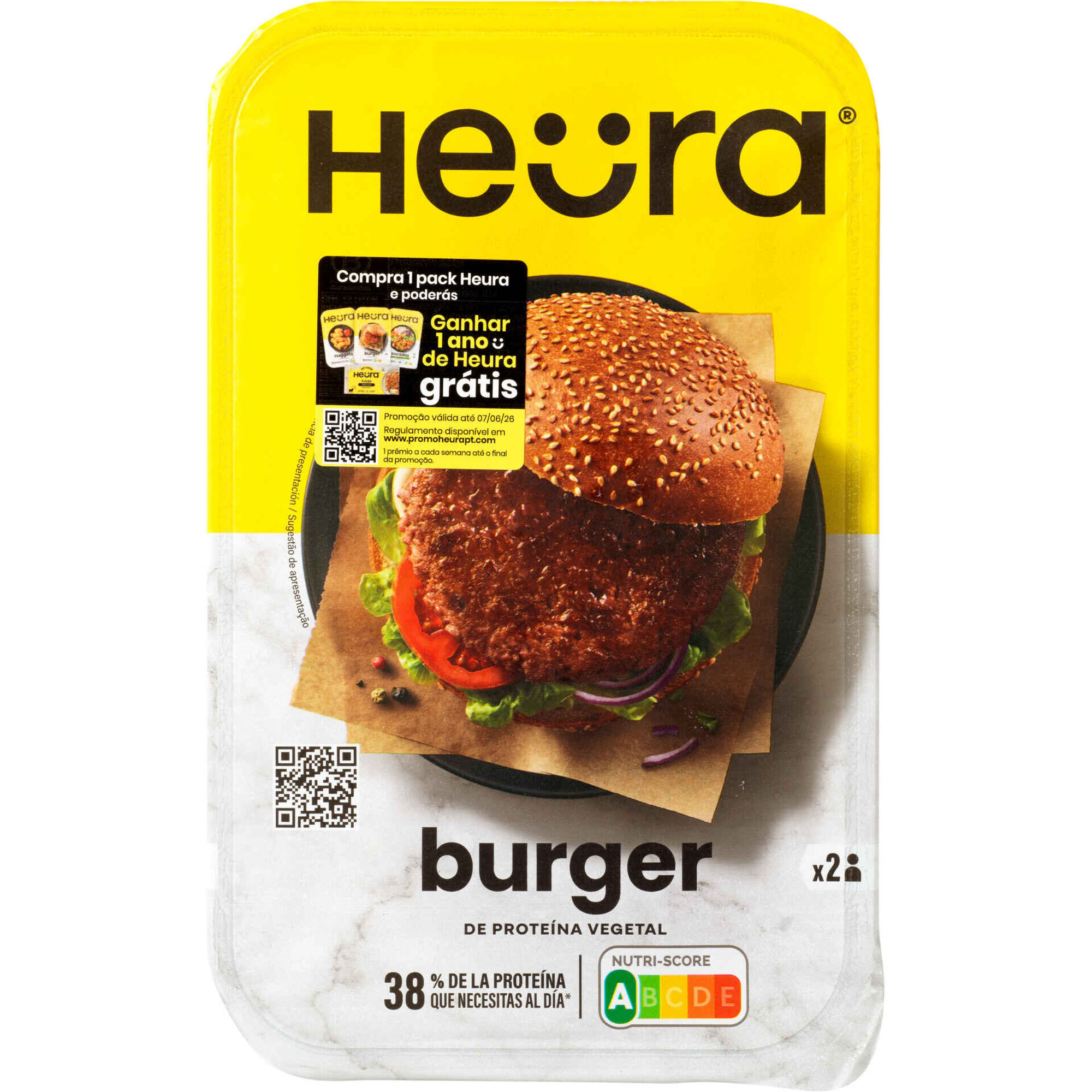 Hamb&uacute;rguer de Prote&iacute;na Vegetal Huera