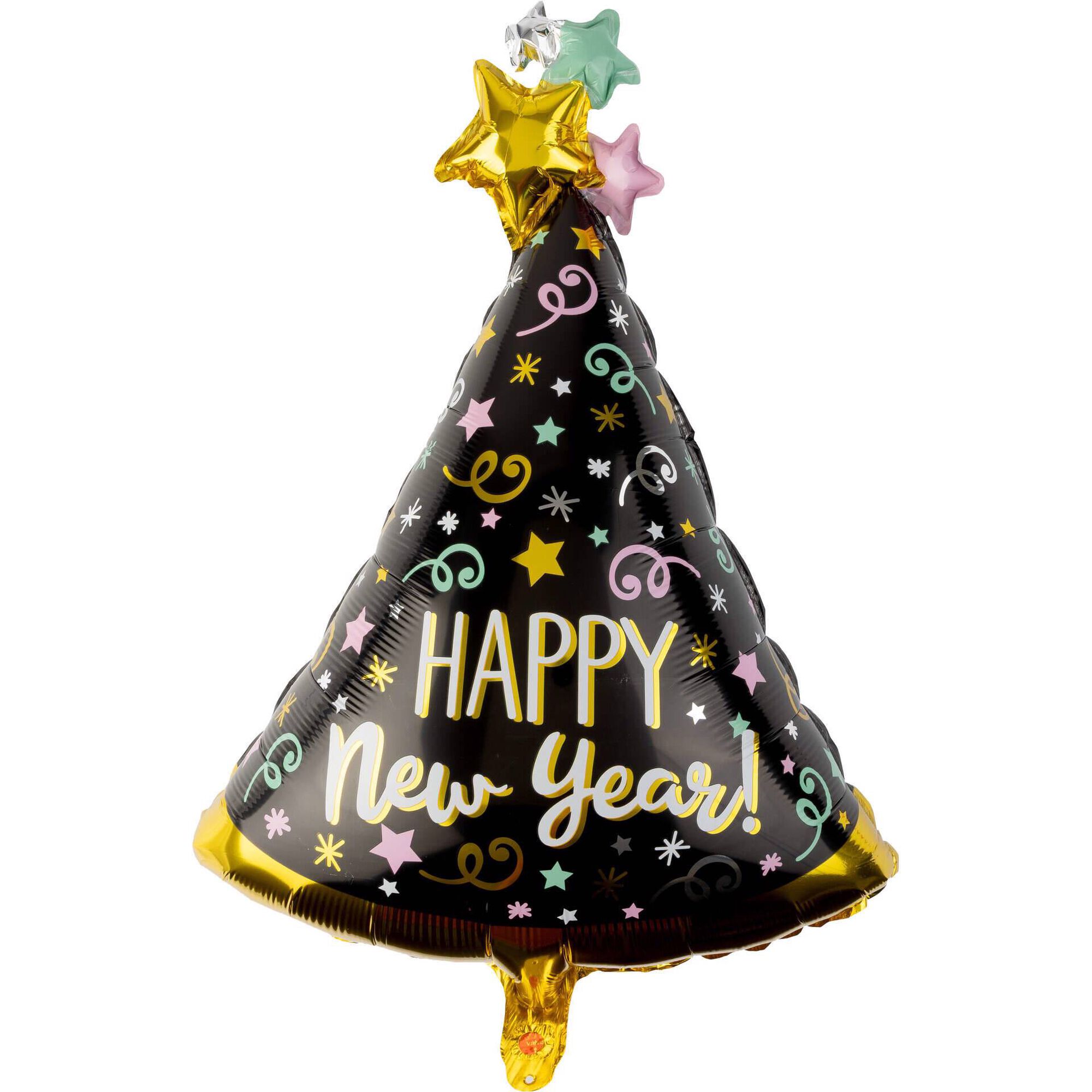 Bal&atilde;o Foil Chap&eacute;u Ano Novo