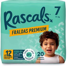 Fraldas Premium +17kg T7 Rascals