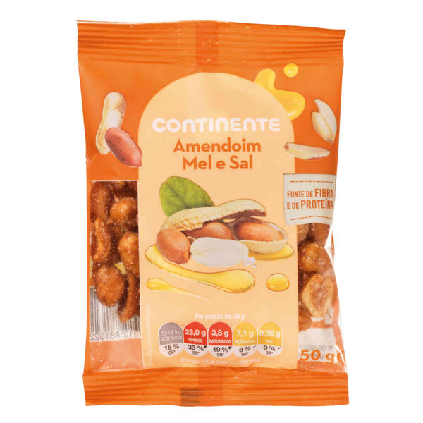 Miolo de Amendoim com Mel e Sal Continente