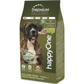 Ra&ccedil;&atilde;o para C&atilde;o Light & Senior happyOne Premium