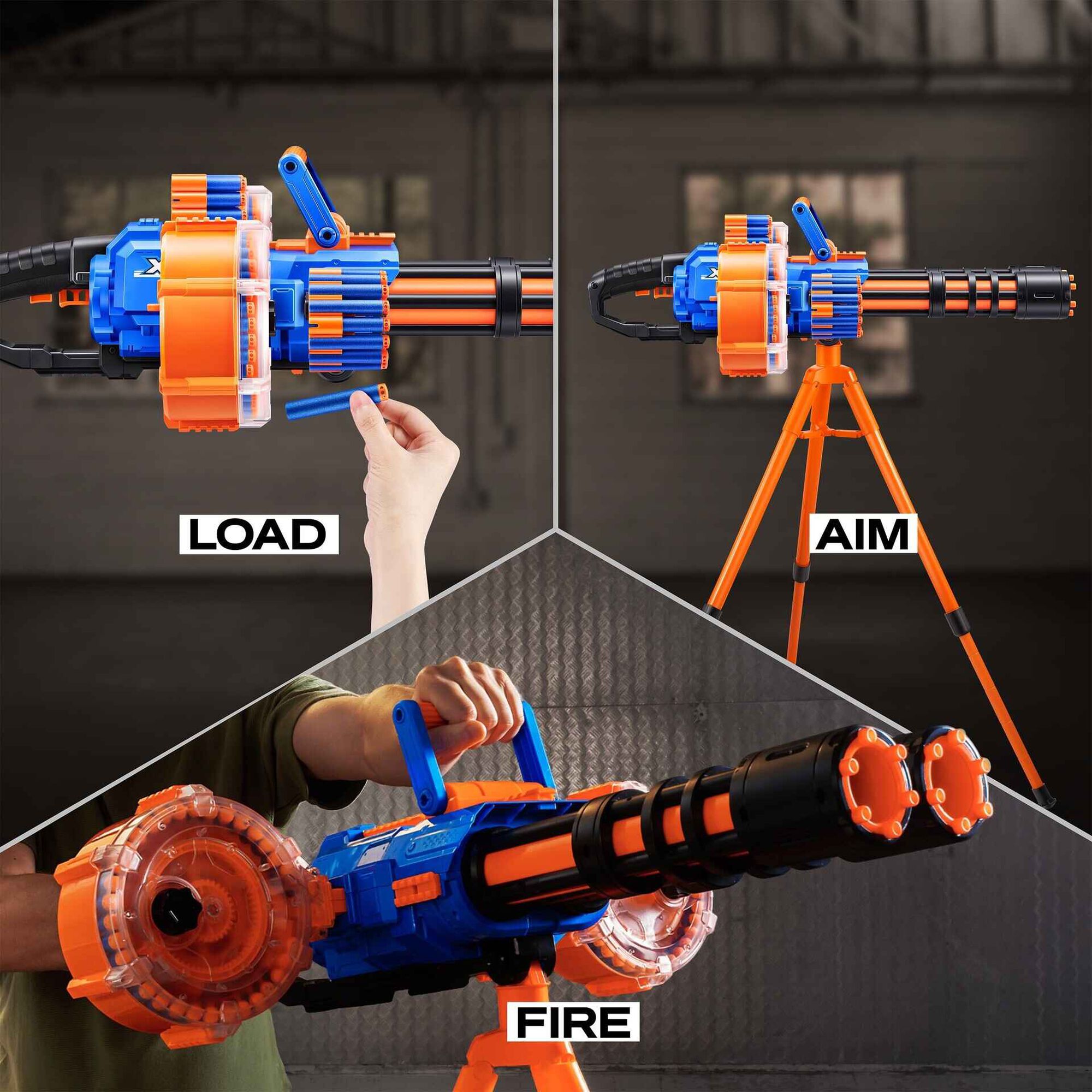 X-Shot - Lan&ccedil;ador Motorizado Insanity Dartstorm
