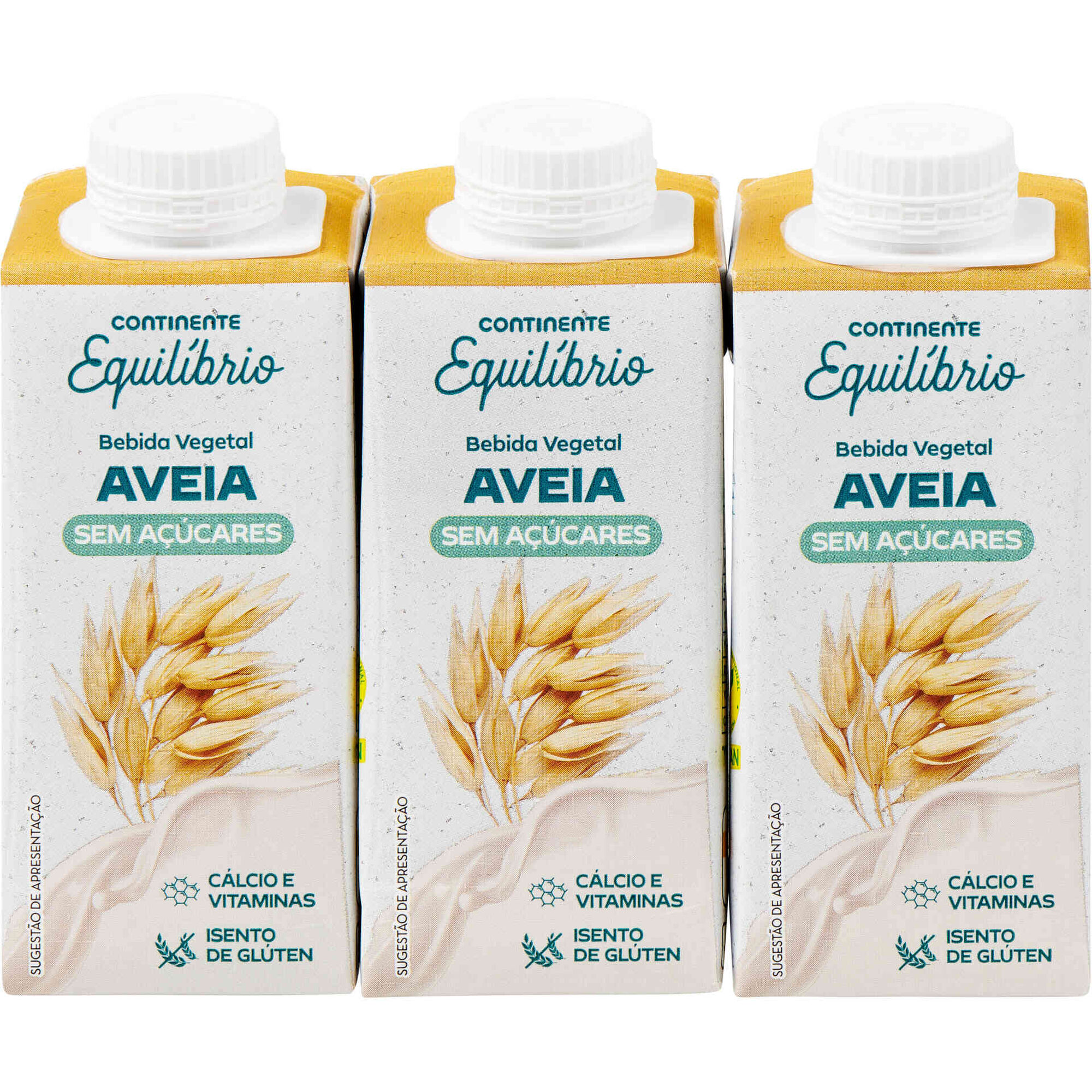 Bebida Vegetal de Aveia sem A&ccedil;&uacute;car Continente Equil&iacute;brio