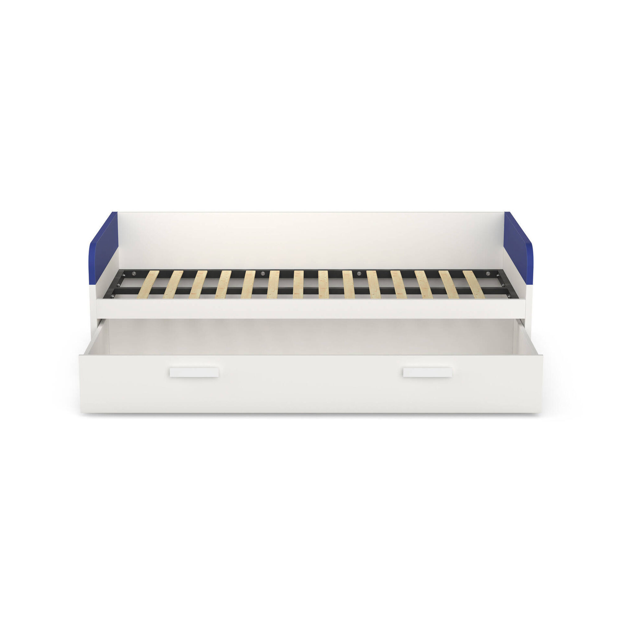 Cama Dupla com Estrados 80x195cm Branca e Azul Play