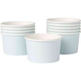 Conjunto 10 Ta&ccedil;as 250ml Papel Soft Azul Kasa