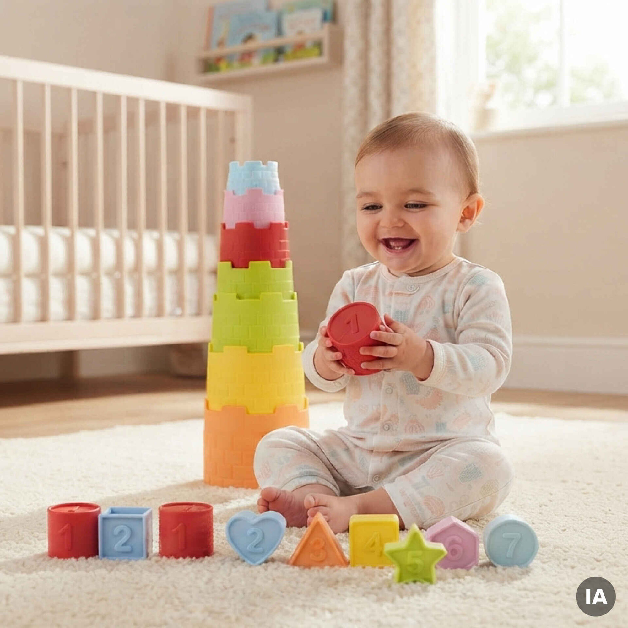 Zoko Happy Bear - Torre de Empilhar com Formas 13 Pe&ccedil;as