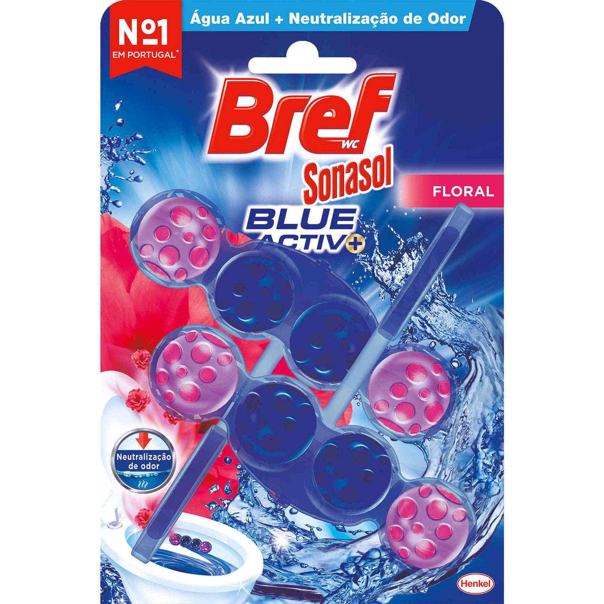 Bloco Sanitário Blue Active Floral Bloco Sanitário Blue Active Floral