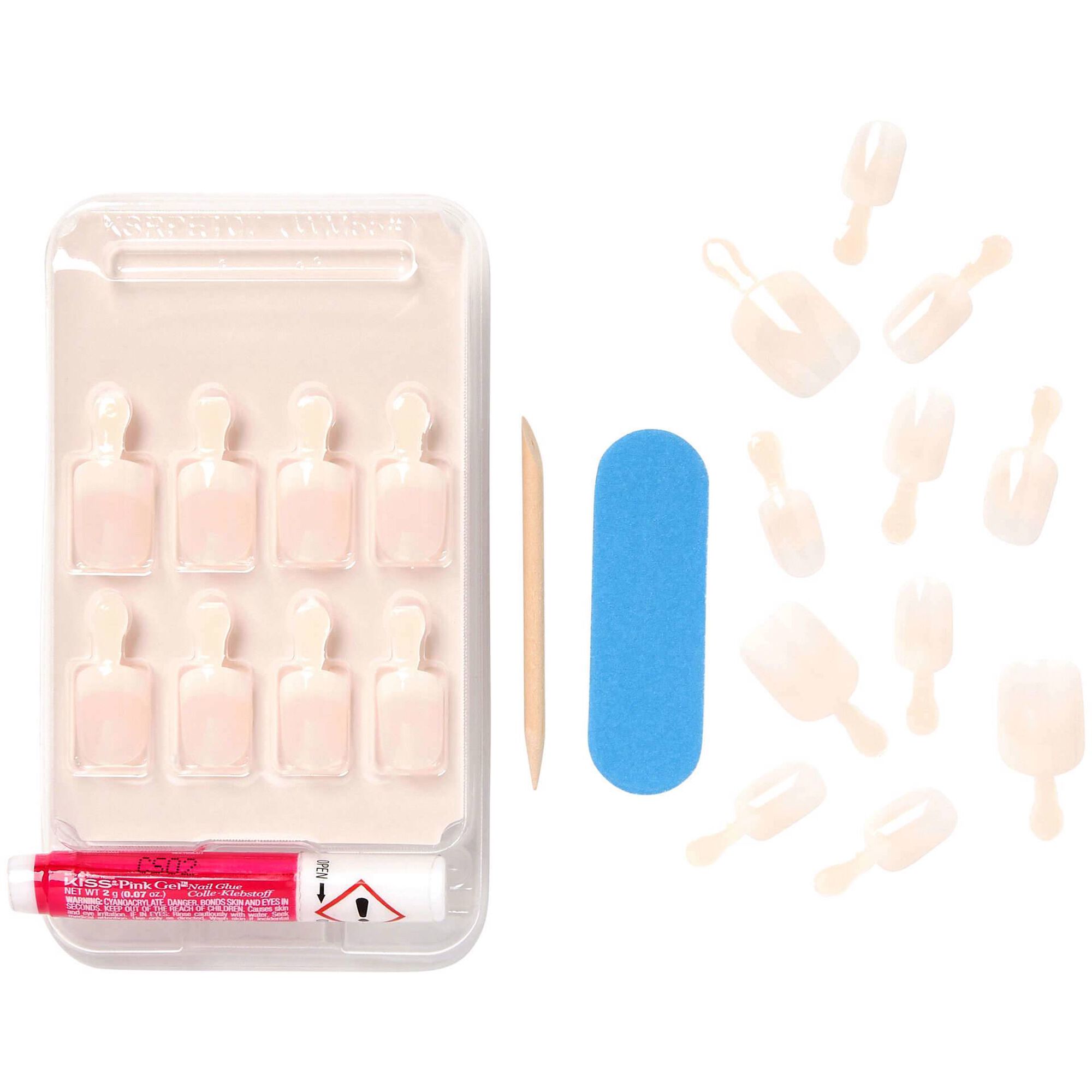 Unhas Falsas Salon Acrylic Nude Breathtaking