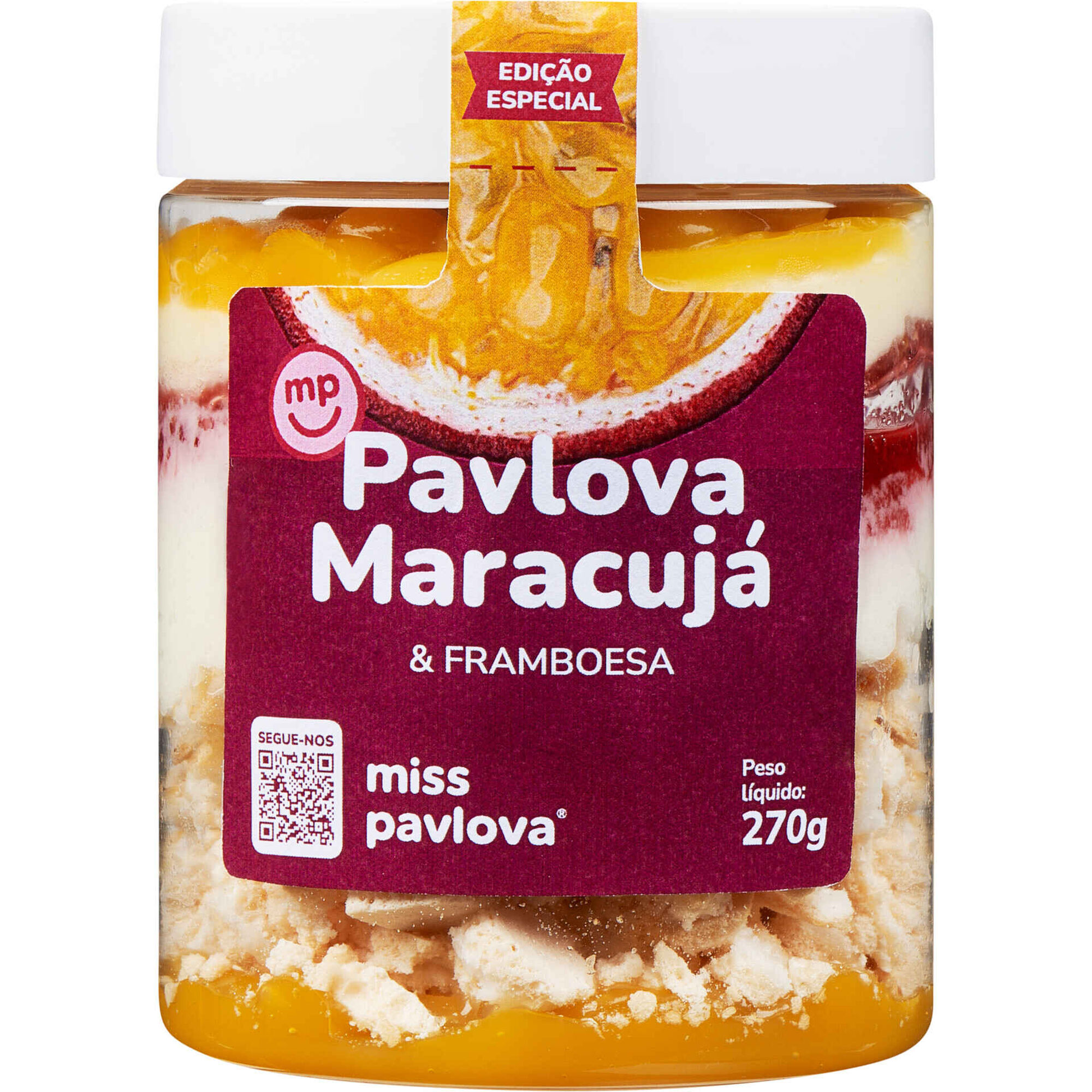 Pavlova Maracuj&aacute; e Framboesa Miss Pavlova