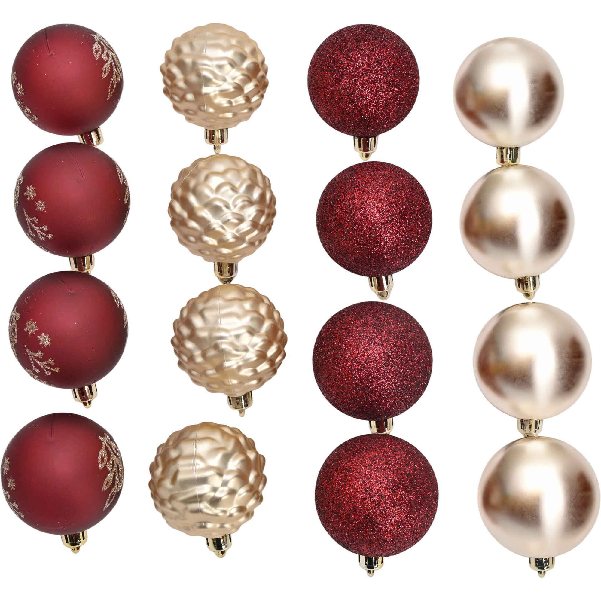 Conjunto de 20 Bolas de Natal Velvet Kasa