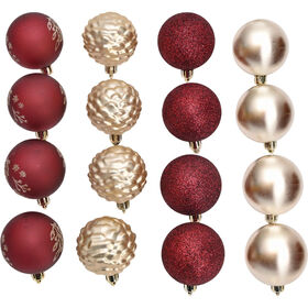 Conjunto de 20 Bolas de Natal Velvet Kasa