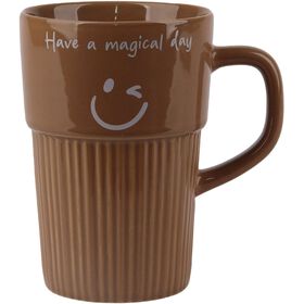 Caneca 400ml Smile Castanha Kasa