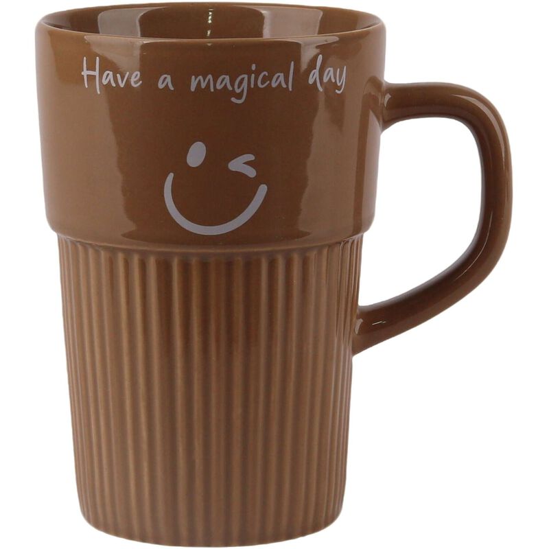 Caneca 400ml Smile Castanha Kasa