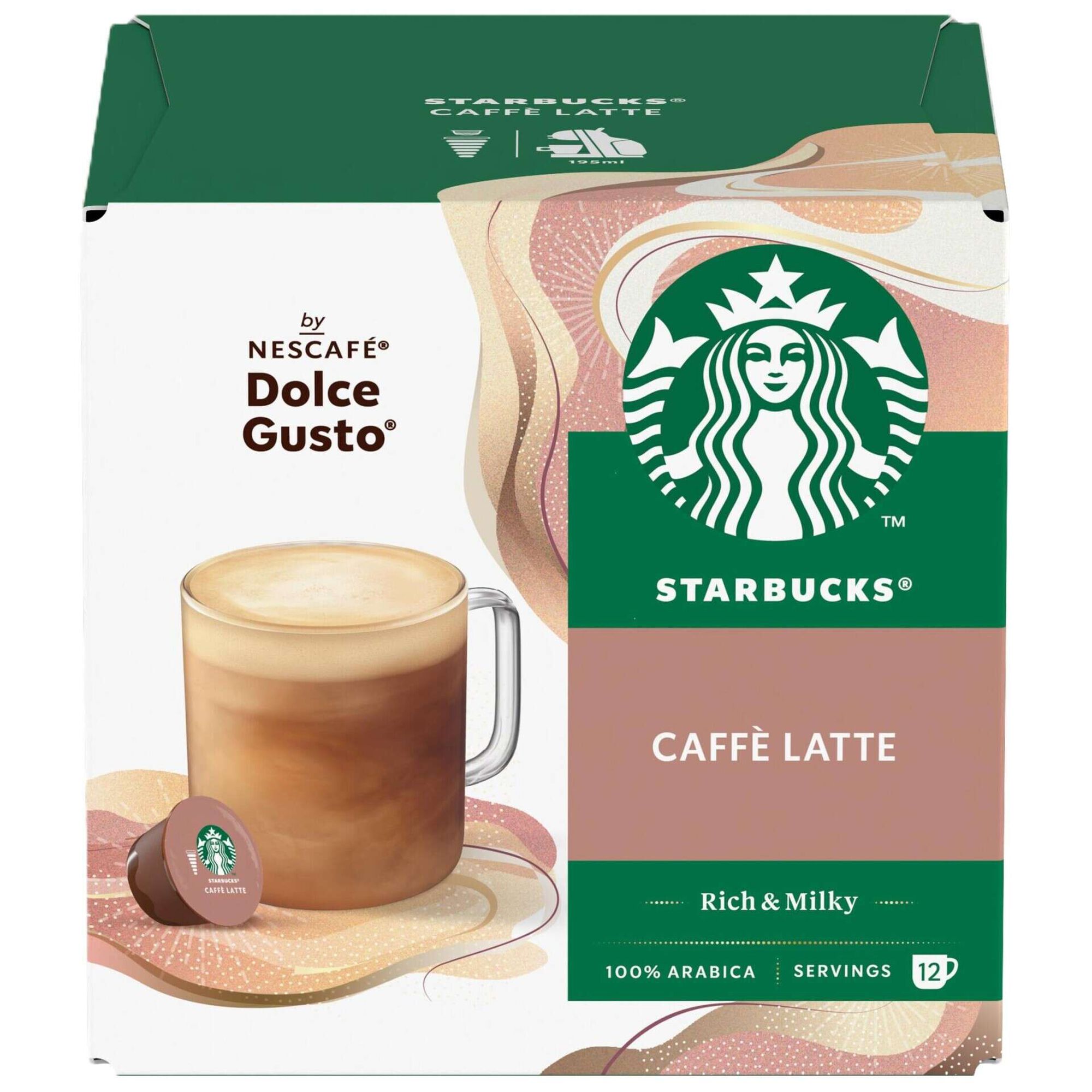 C&aacute;psulas de Caf&eacute; Latte Int 6 Starbucks