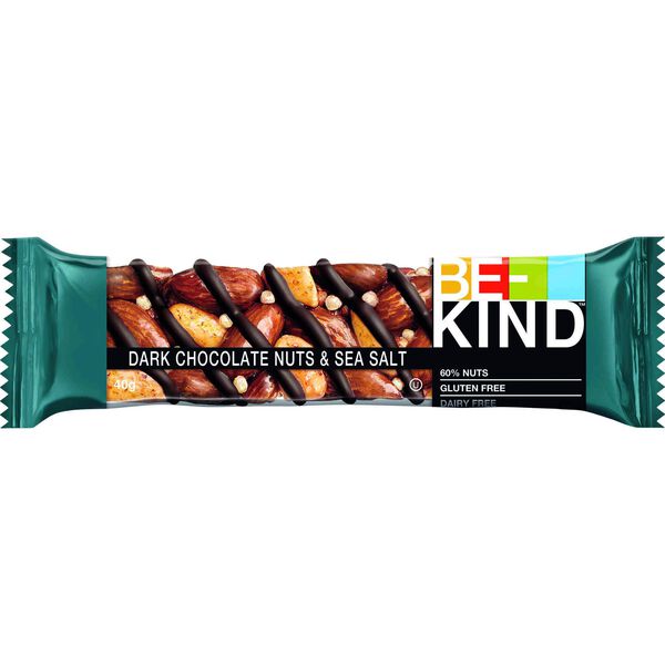 Barra de Noz, Chocolate Negro e Sal Marinho sem Glúten Be-Kind