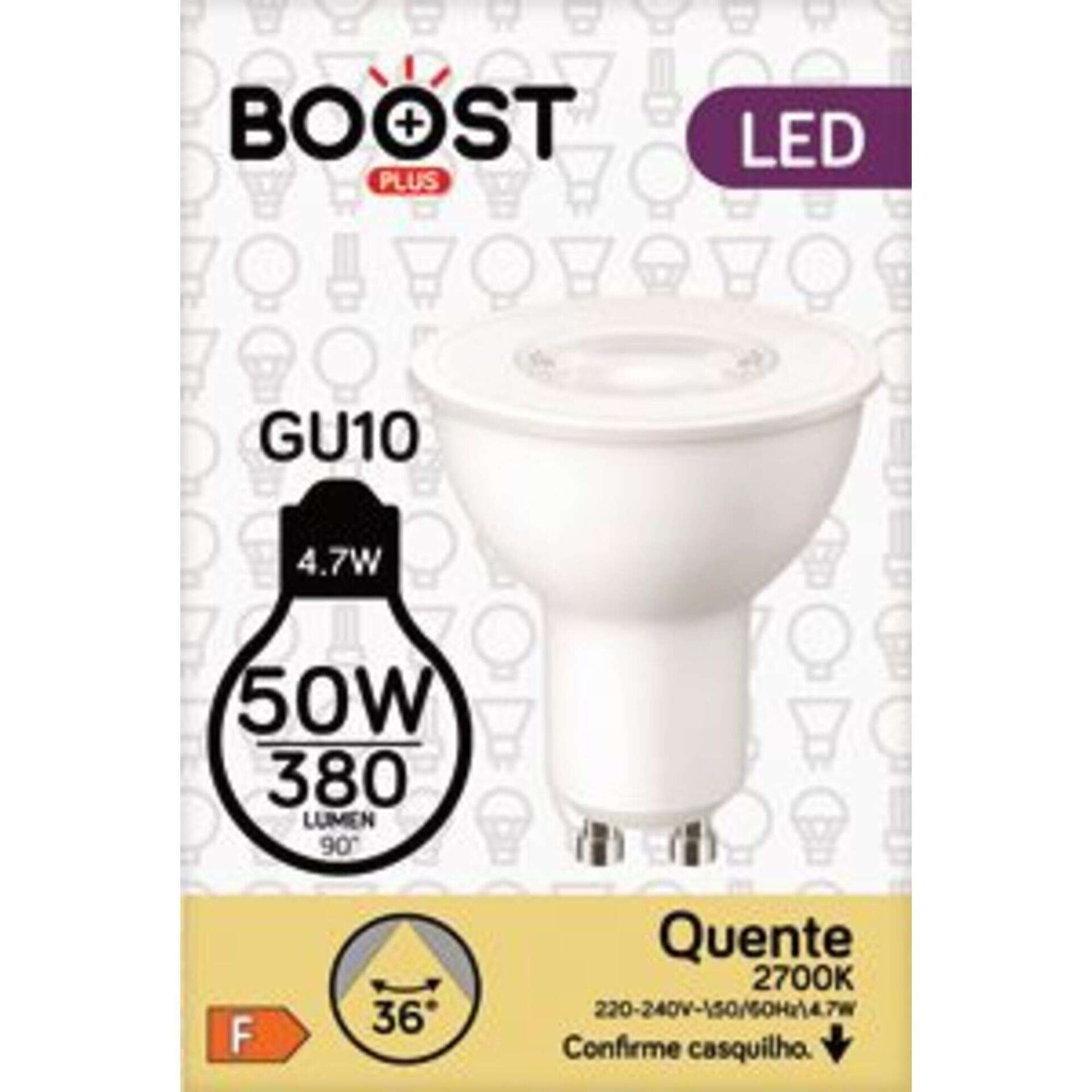 L&acirc;mpada LED Basic Dicr&oacute;ica GU10 2700K 50W Boost