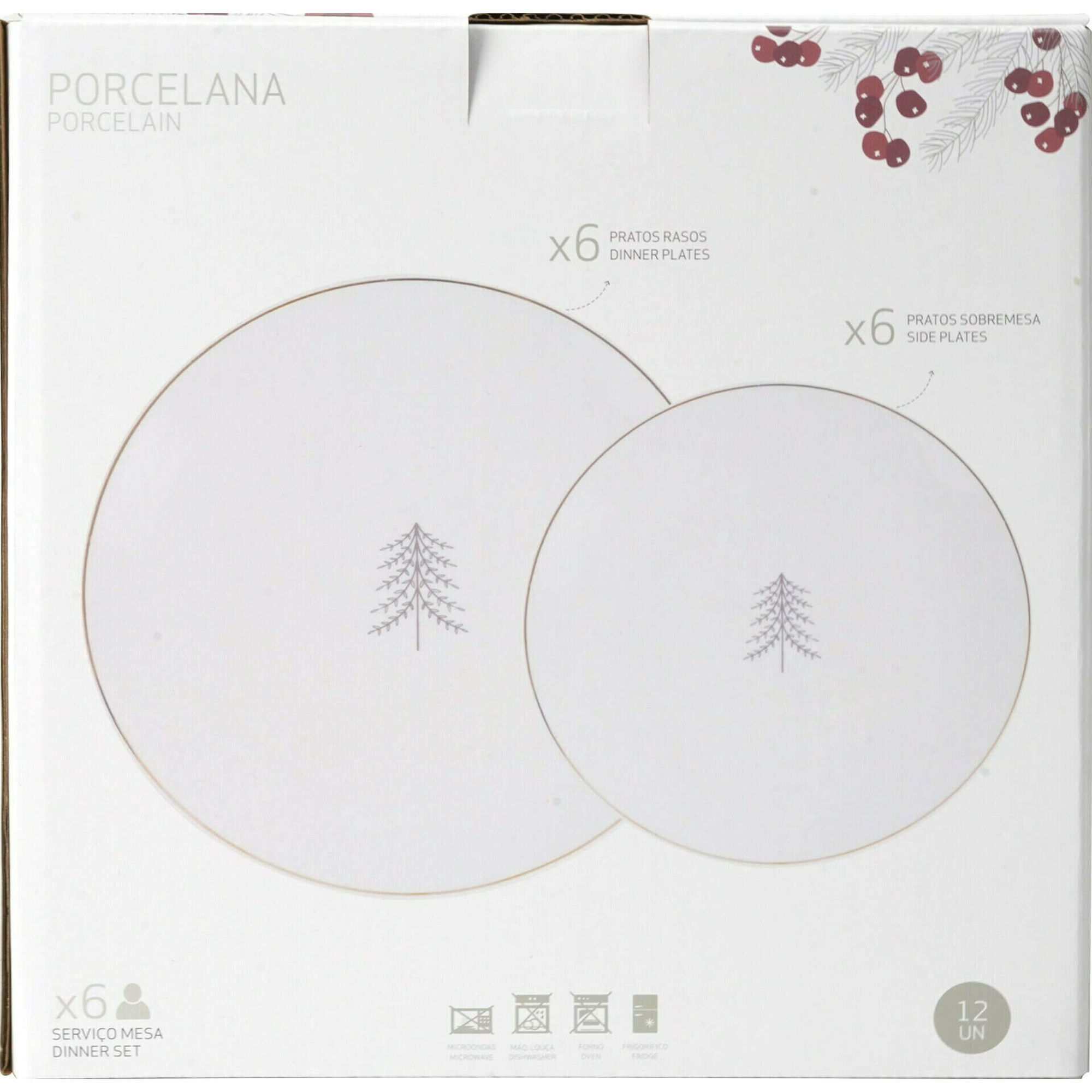 Serviço Mesa Árvore Dourada 6 Pessoas