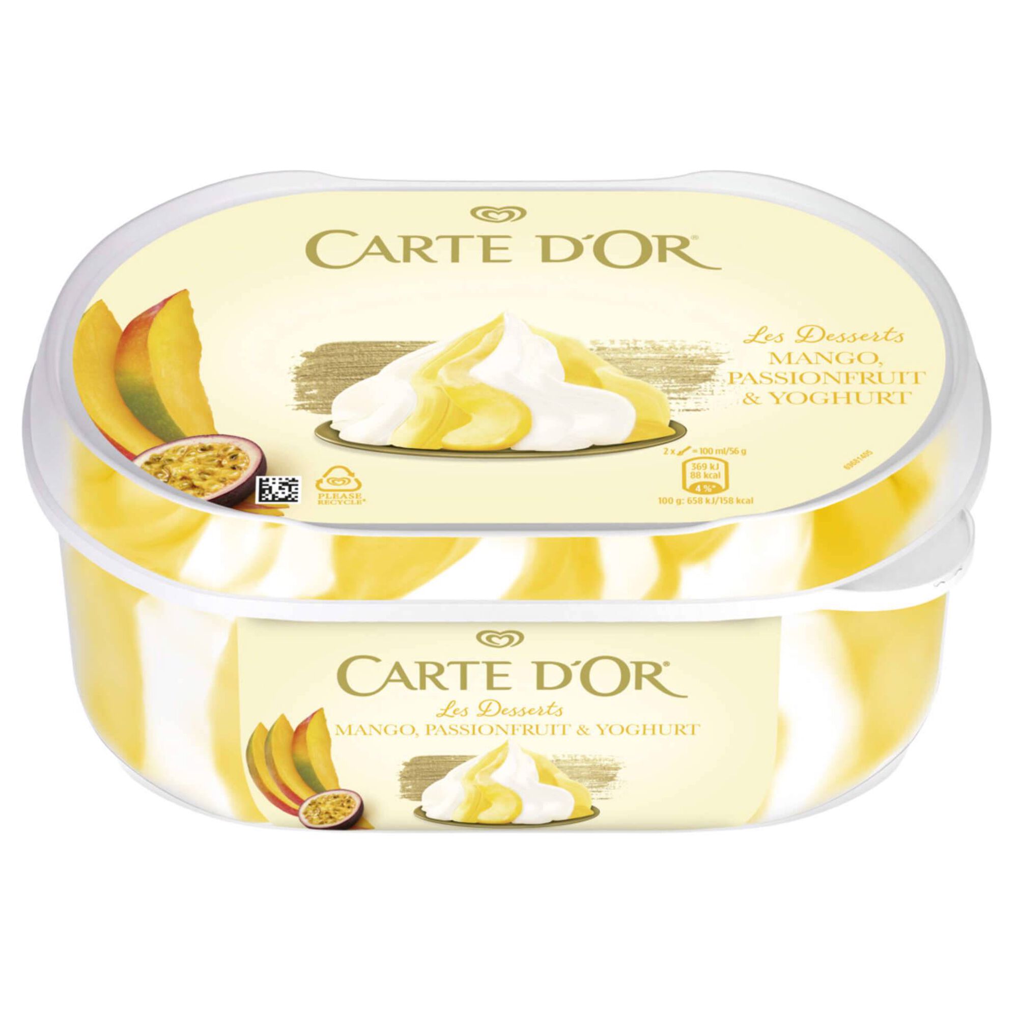 Gelado Manga, Maracujá e Iogurte Les Desserts