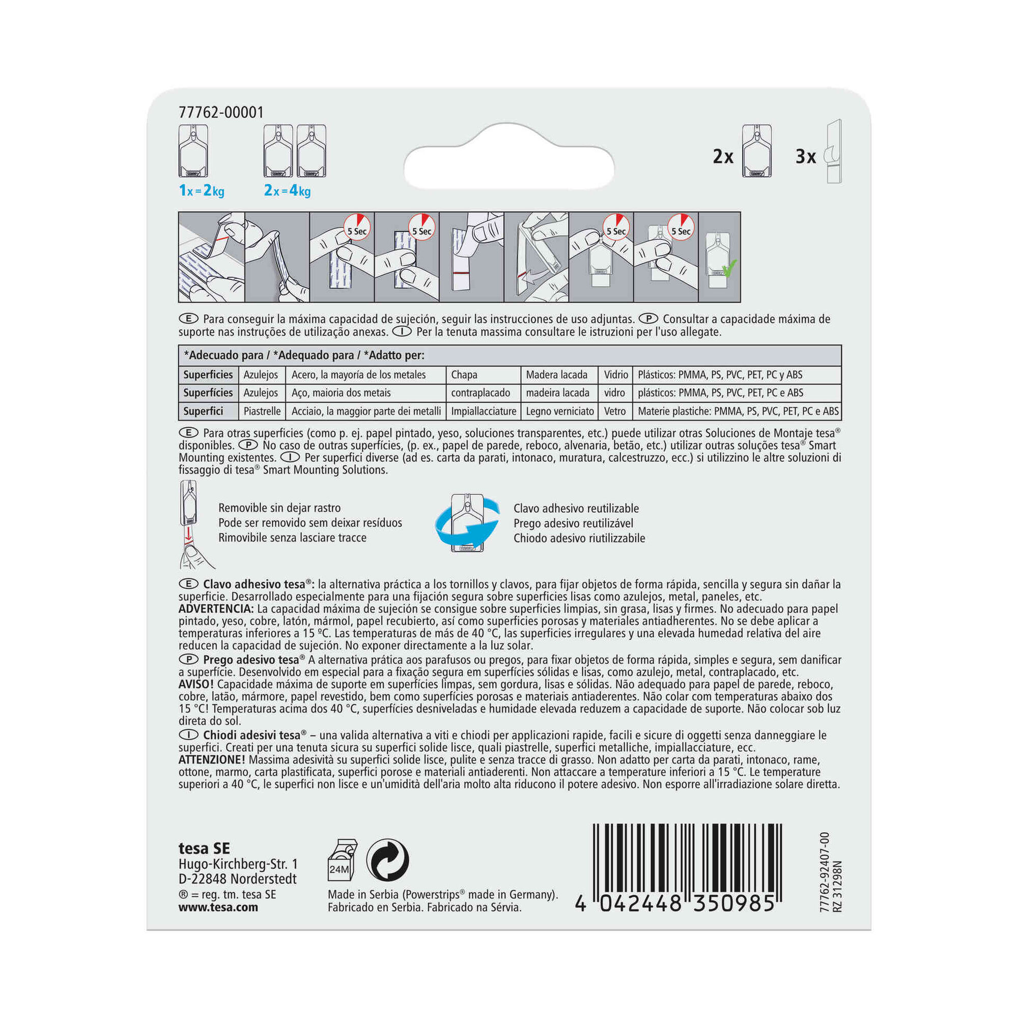 Pregos Adesivos para Azulejos 2kg