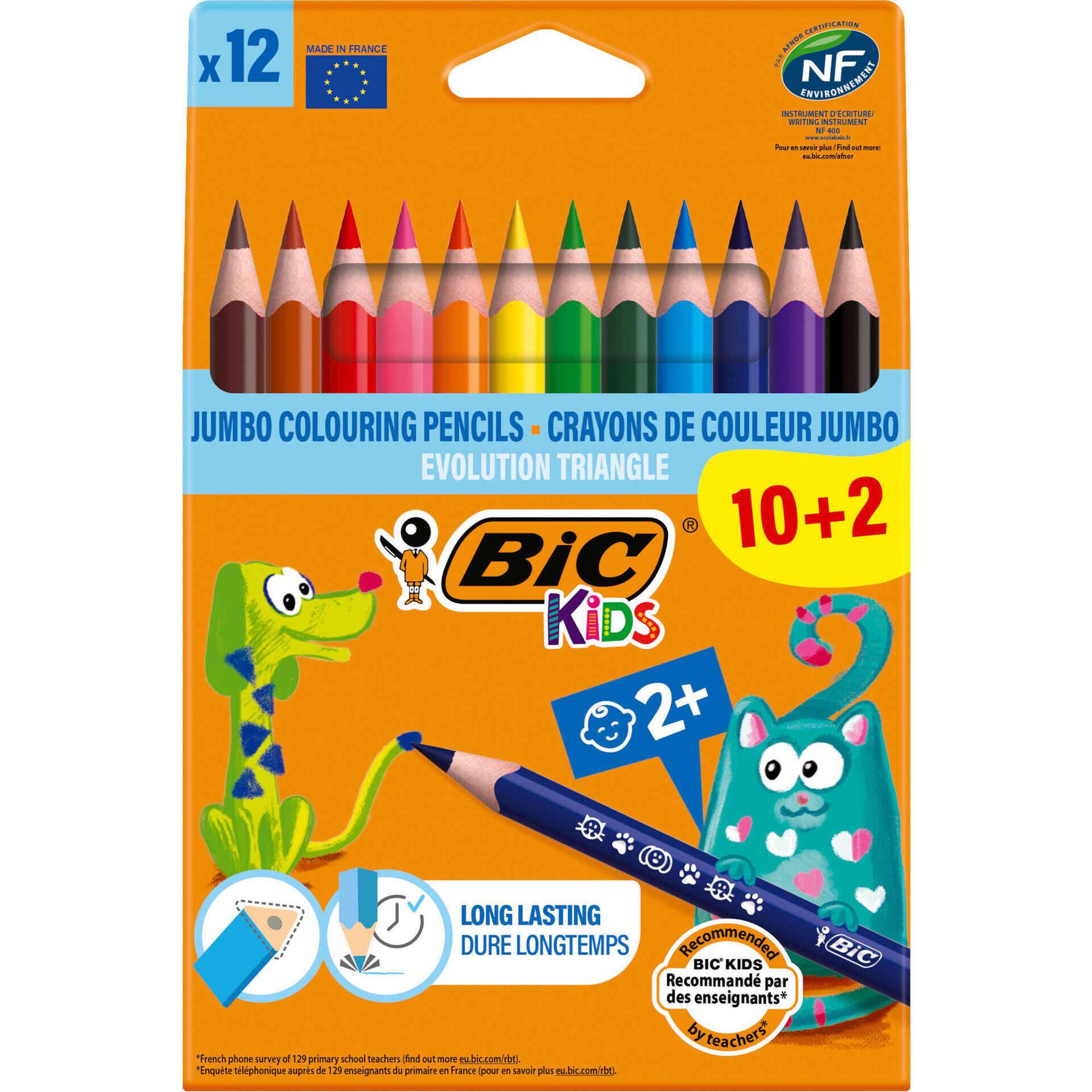 L&aacute;pis de Cor Kids Evolution Bic