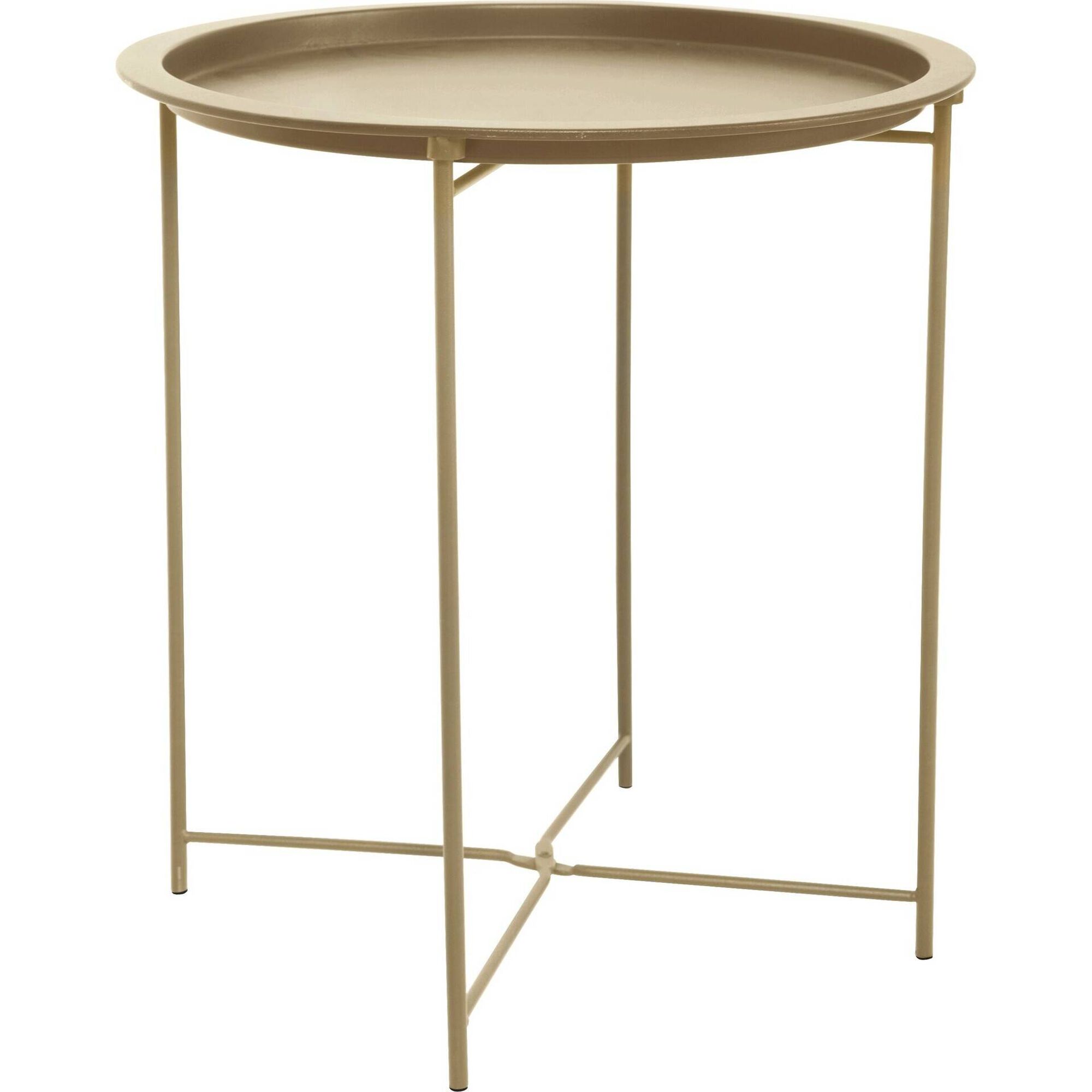 Mesa de Apoio 47cm Dourada Lecce Kasa