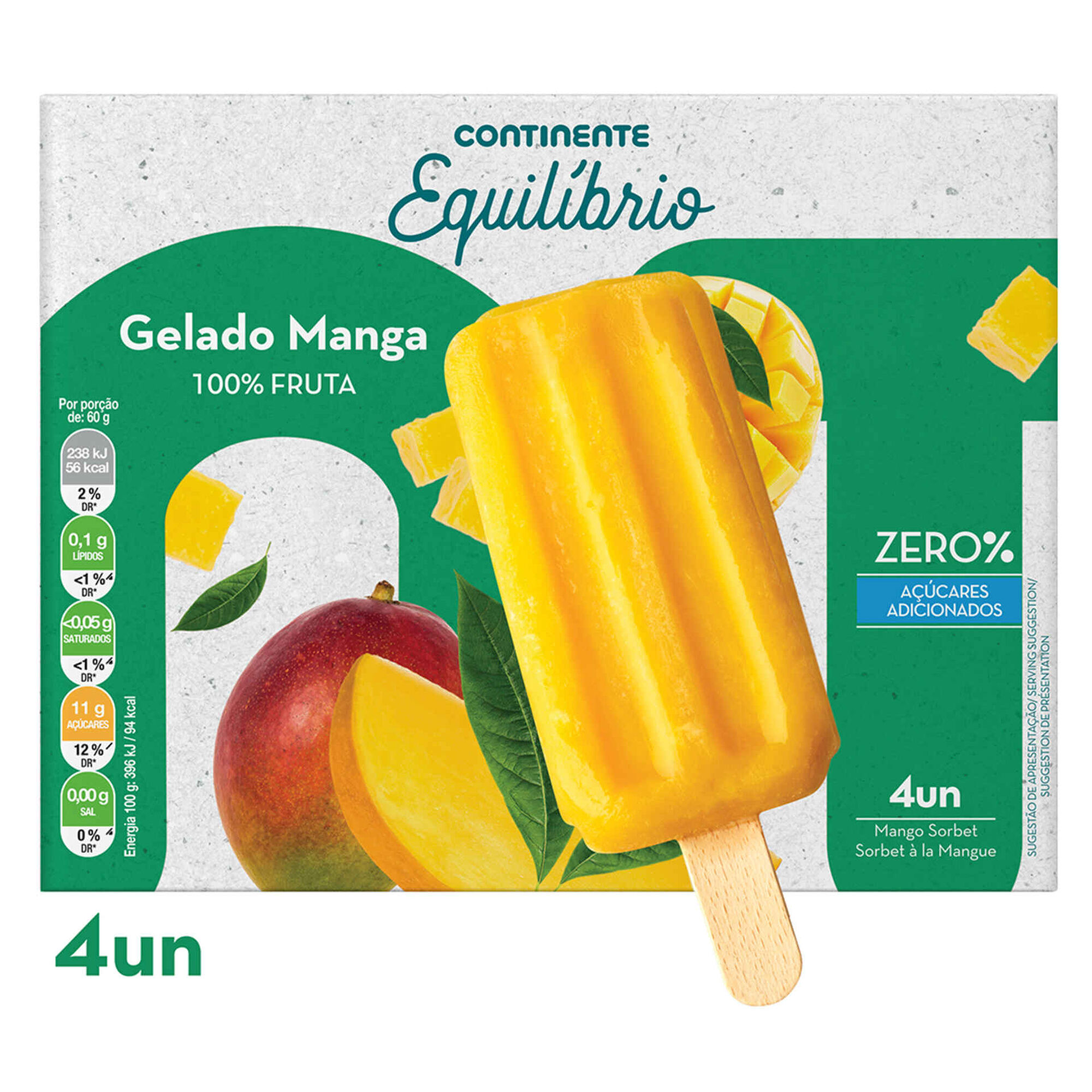 Gelado Manga 100% Fruta