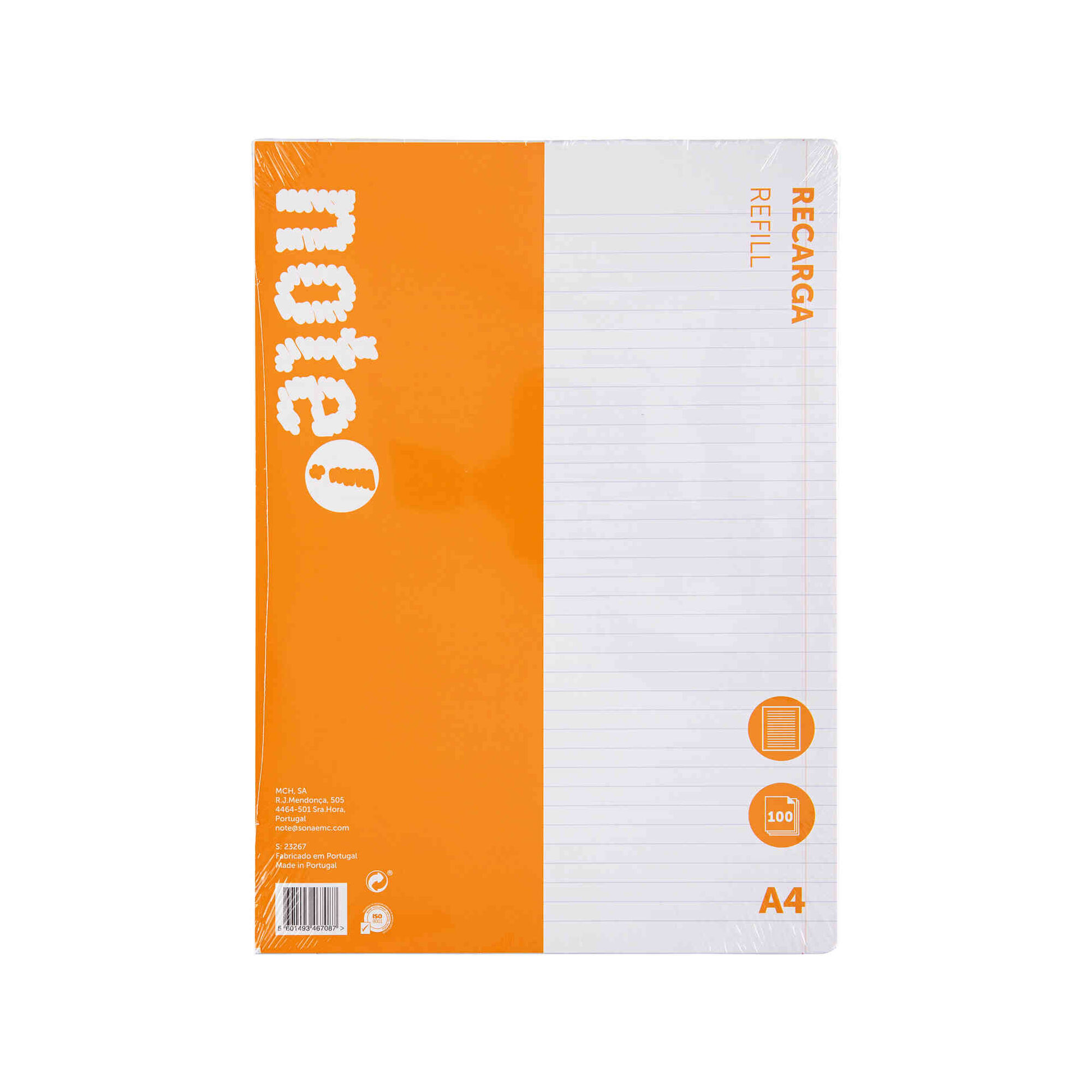 Recarga Papel A4 Pautado