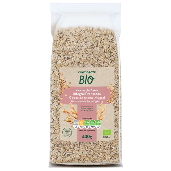 Flocos Aveia Integral Prensados Continente Bio