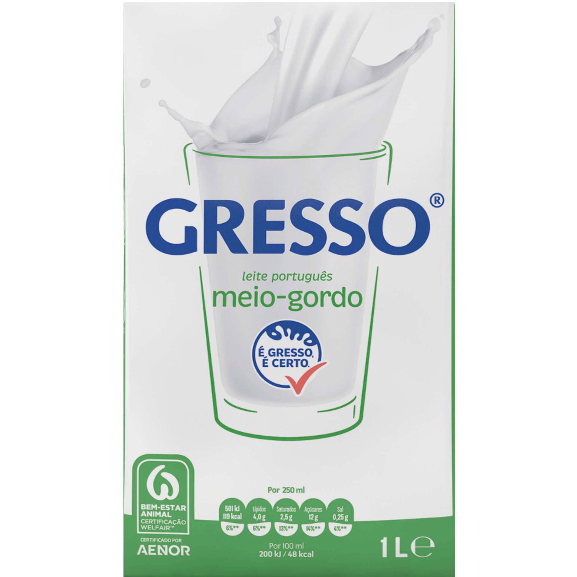 Leite UHT Meio Gordo Leite UHT Meio Gordo