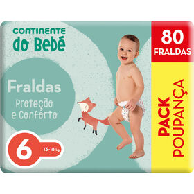 Fraldas Proteção e Conforto 13-18kg T6