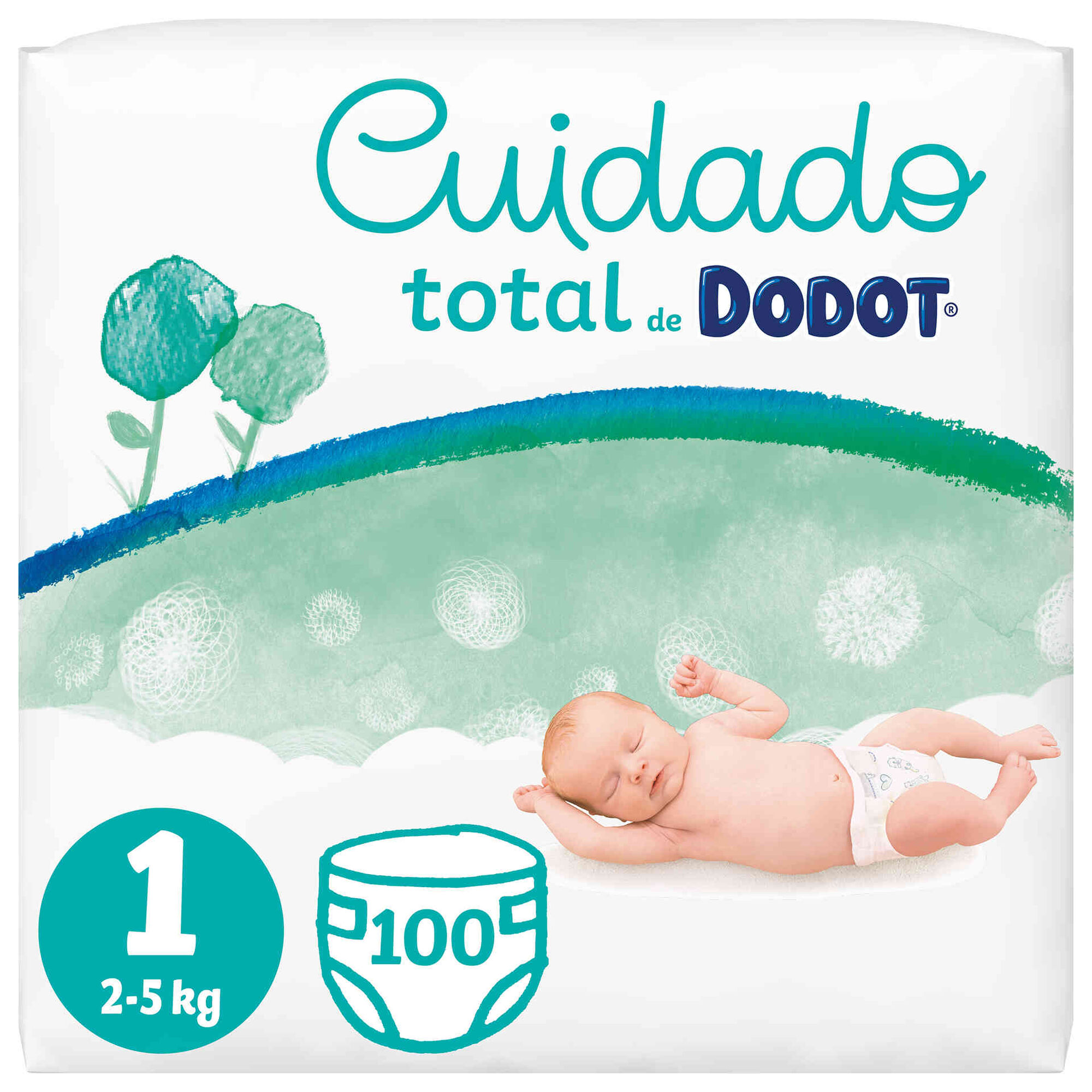 Fraldas Cuidado Total 2-5kg T1