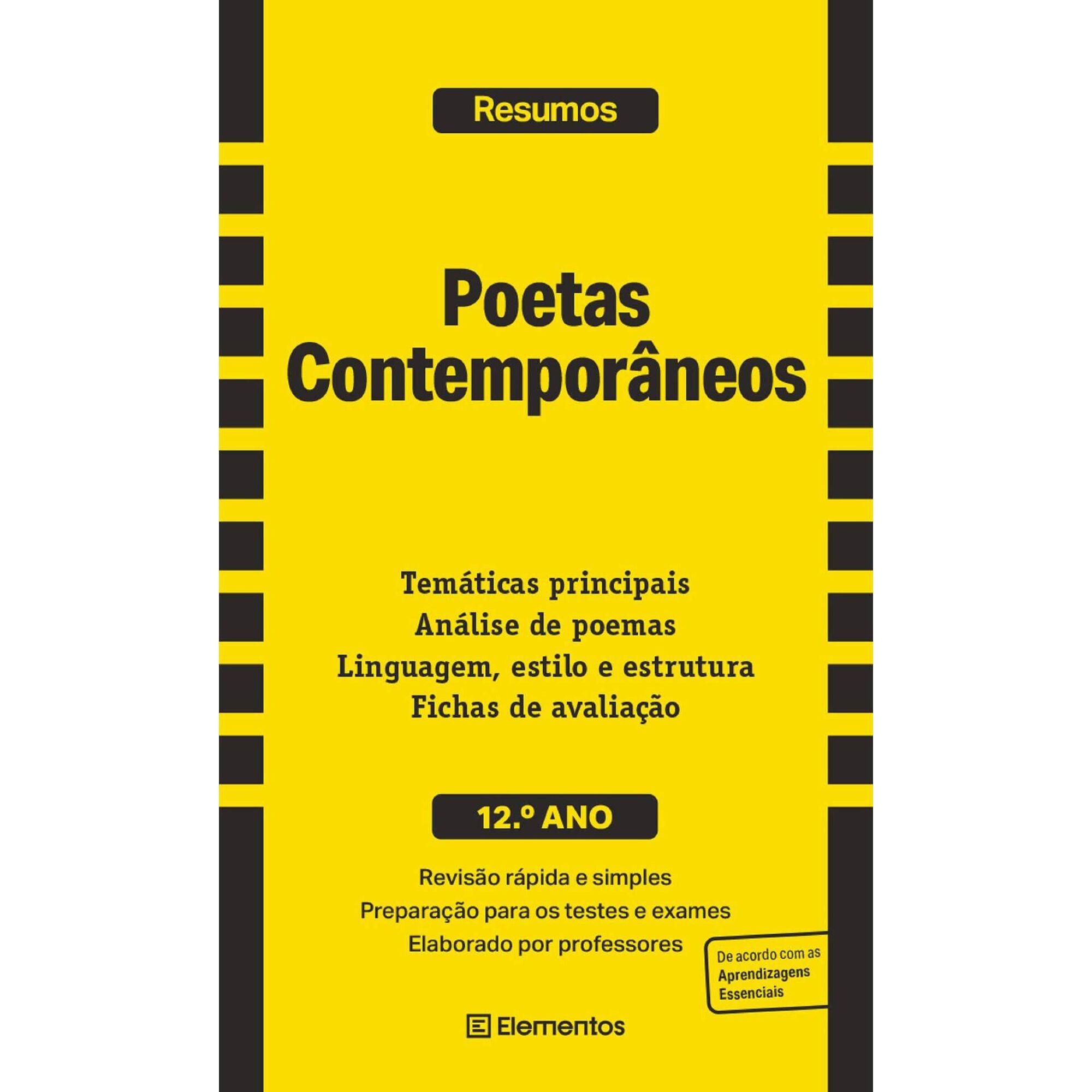 Resumos - Poetas contemporâneos - 12º Ano