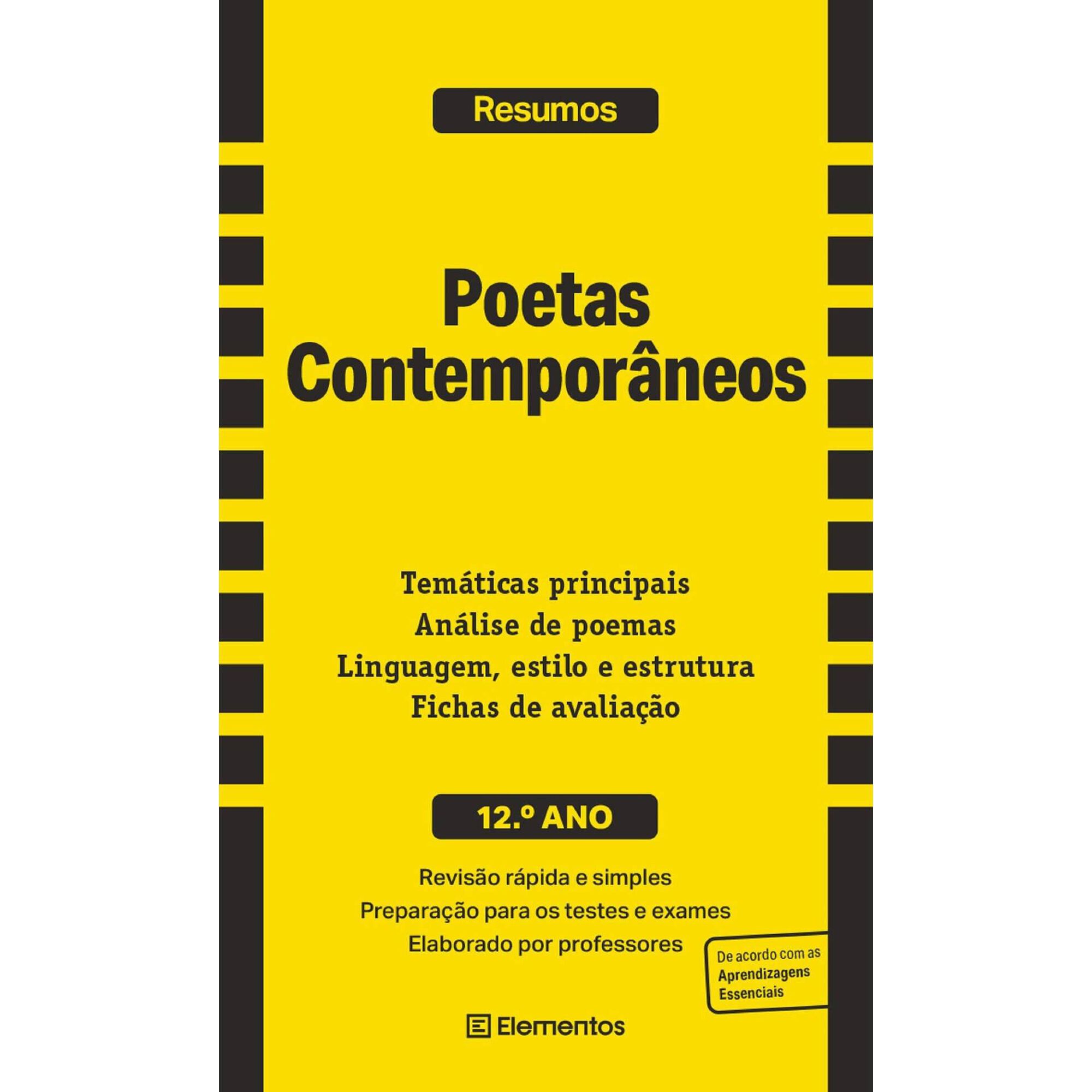 Resumos - Poetas contemporâneos - 12º Ano Resumos - Poetas contemporâneos - 12º Ano