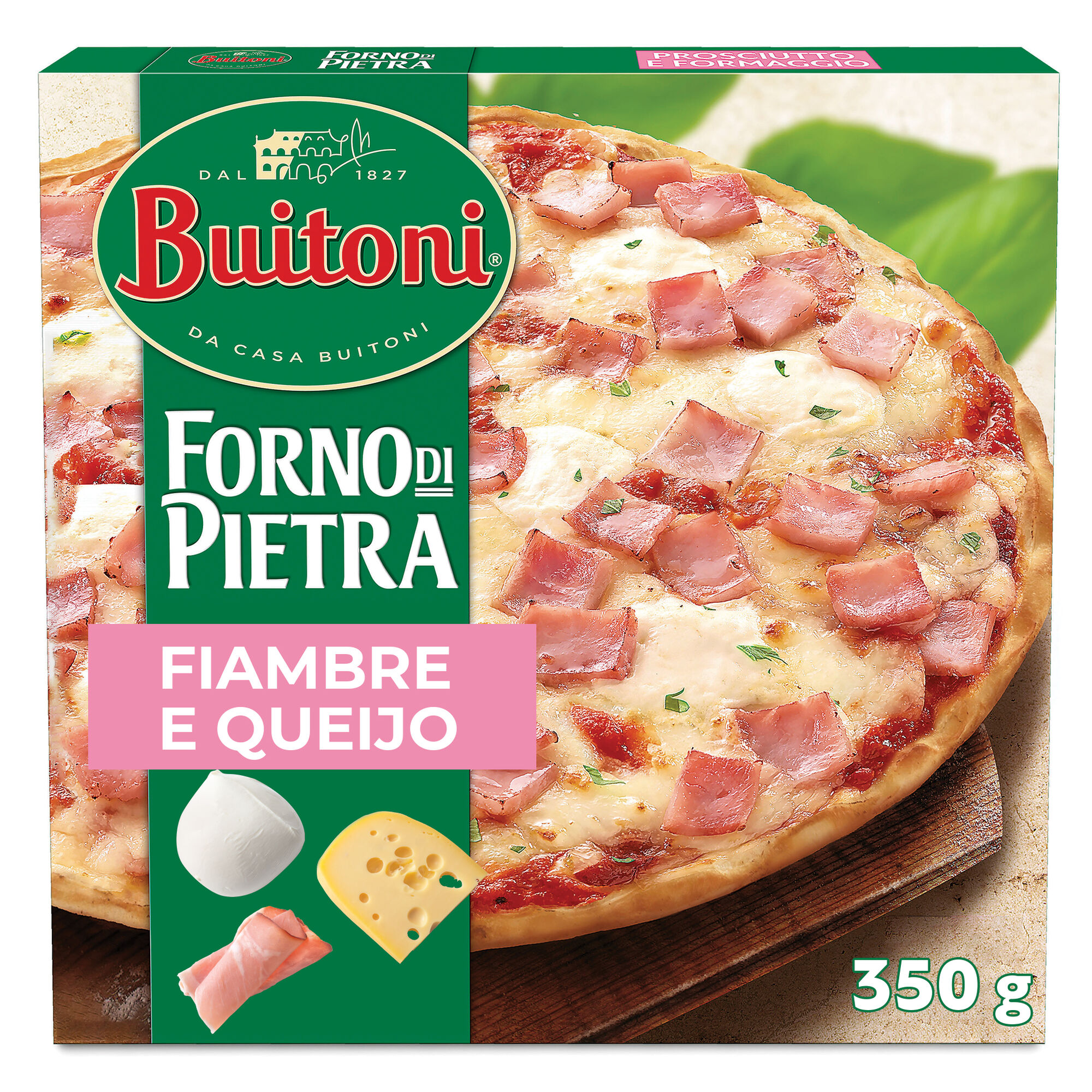Pizza Forno Di Pietra de Fiambre e Queijo Pizza Forno Di Pietra de Fiambre e Queijo