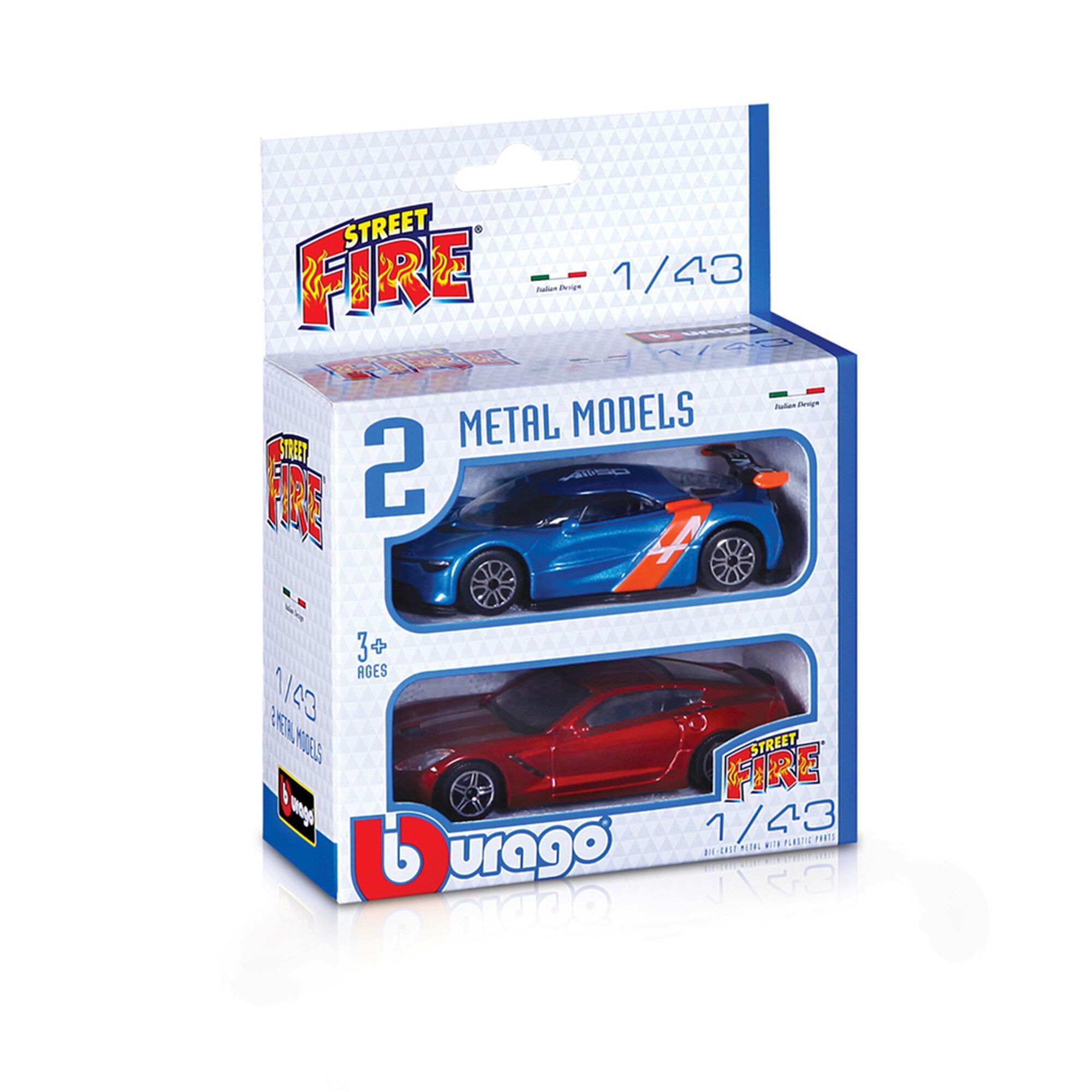Pack 2 Veículos Fire Escala 1:43 Sortido