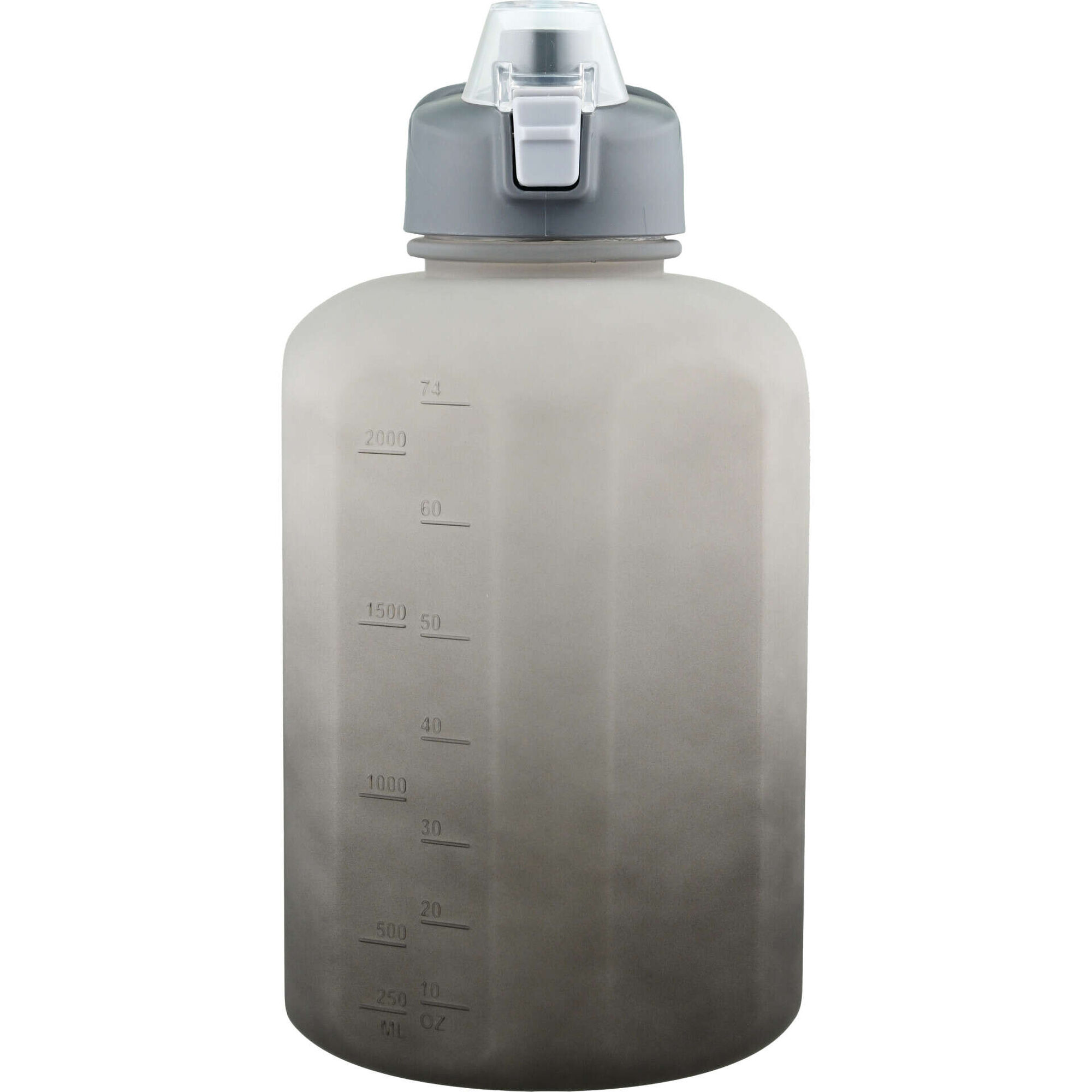 Garrafa Pl&aacute;stico Cinza e Preto 2,5L Colors