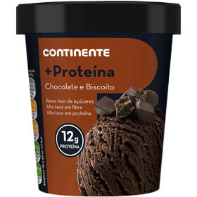 Gelado Prote&iacute;na Biscoito Continente