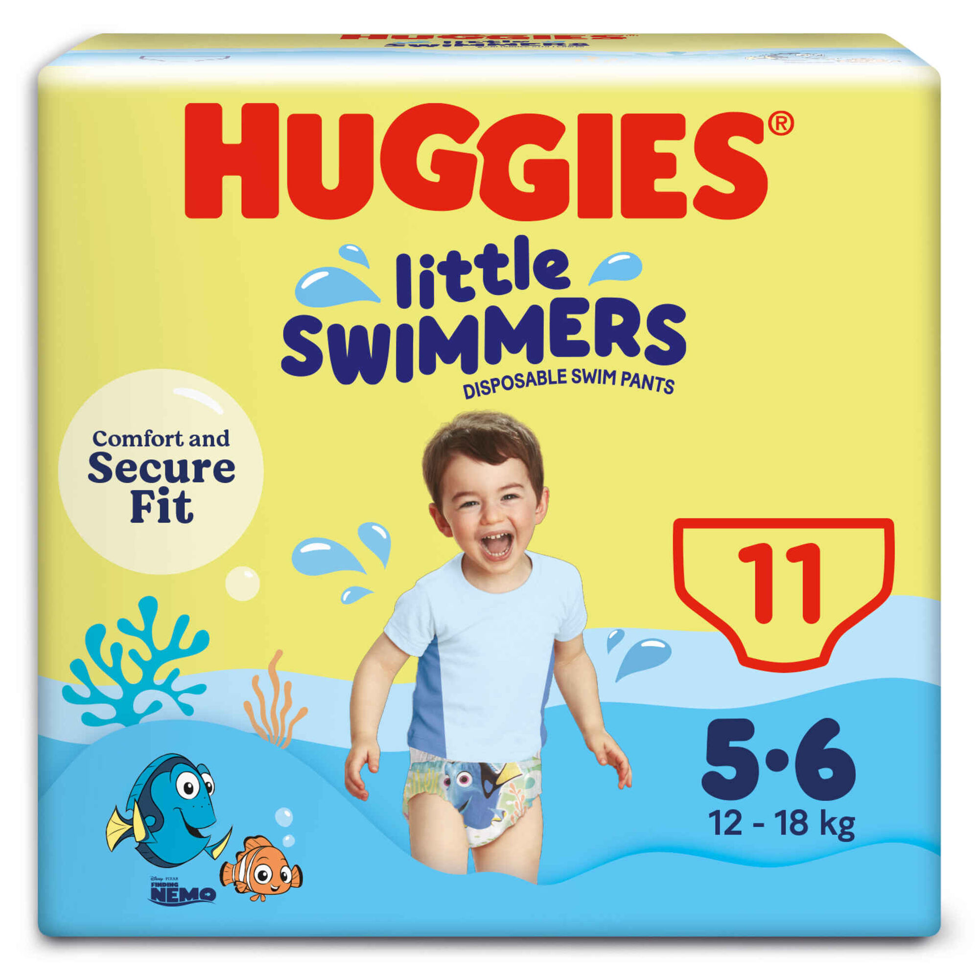 Fraldas Cueca Banho Little Swimmers 12-18kg T5-6 Huggies