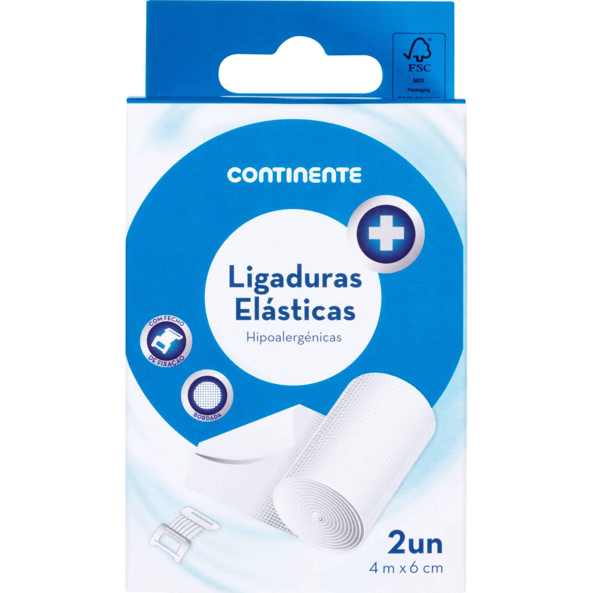 Ligaduras El&aacute;sticas 4 m x 6 cm Continente