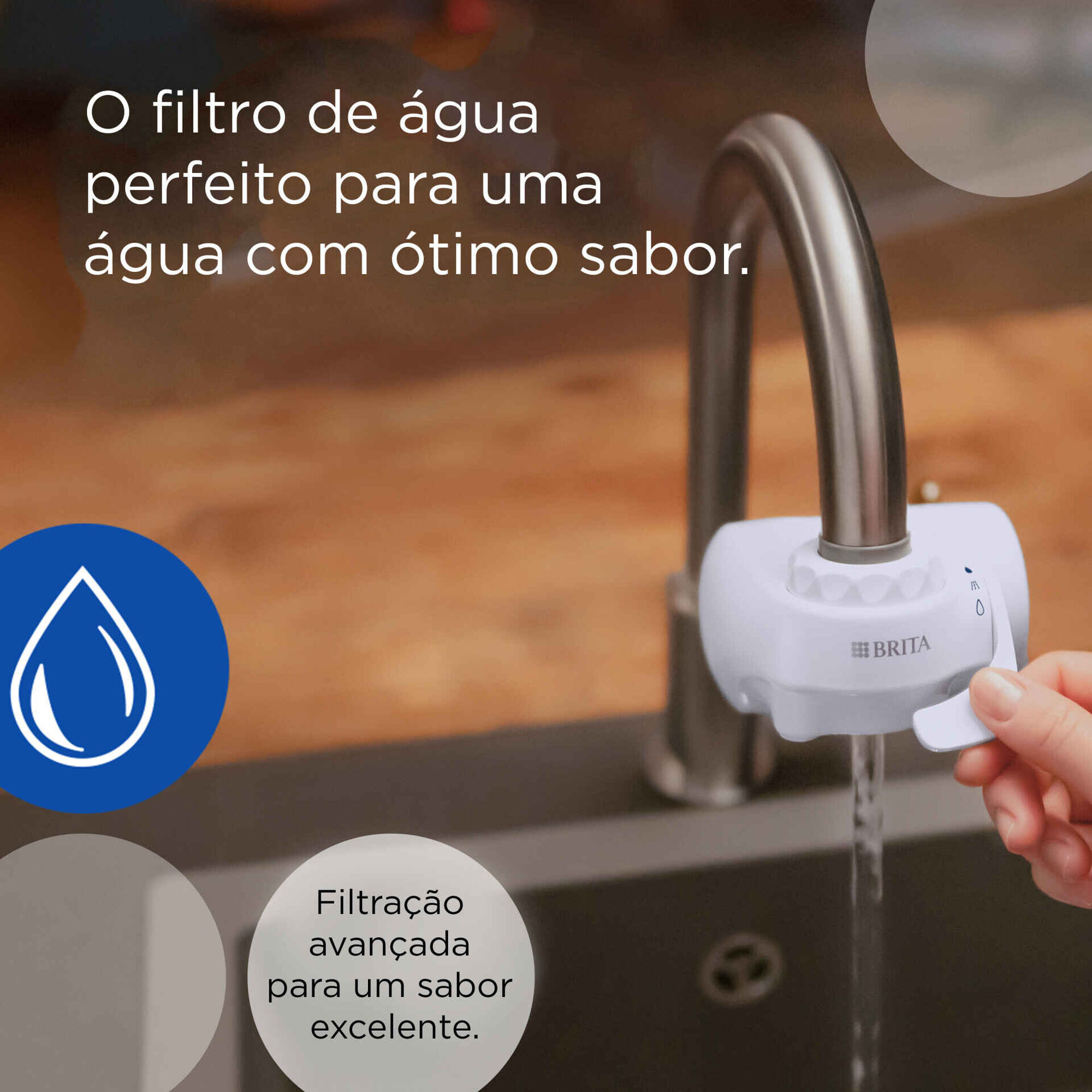 Sistema Filtra&ccedil;&atilde;o &Aacute;gua para Torneira On Tap Brita