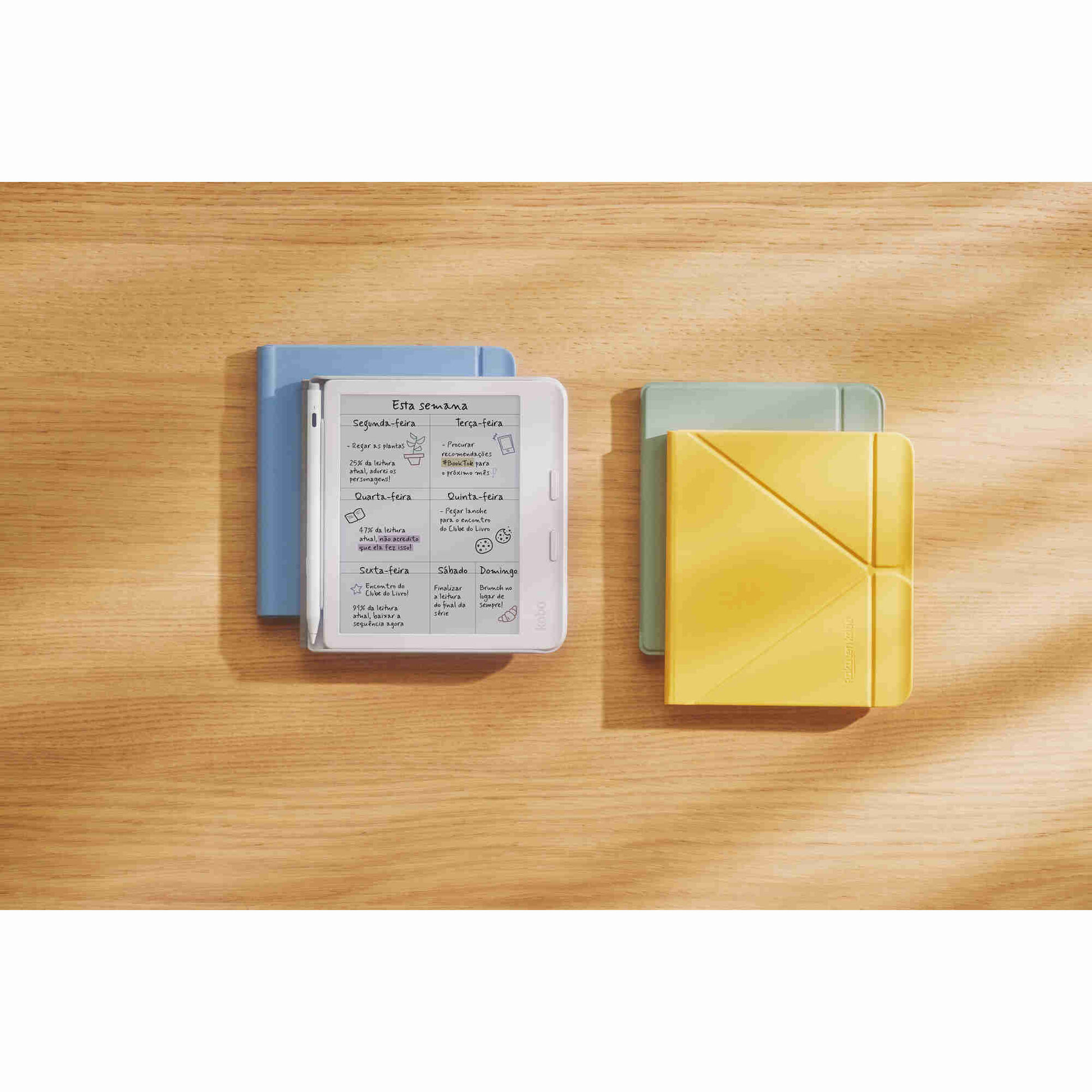 Capa SleepCover para Kobo Libra Colour Azul