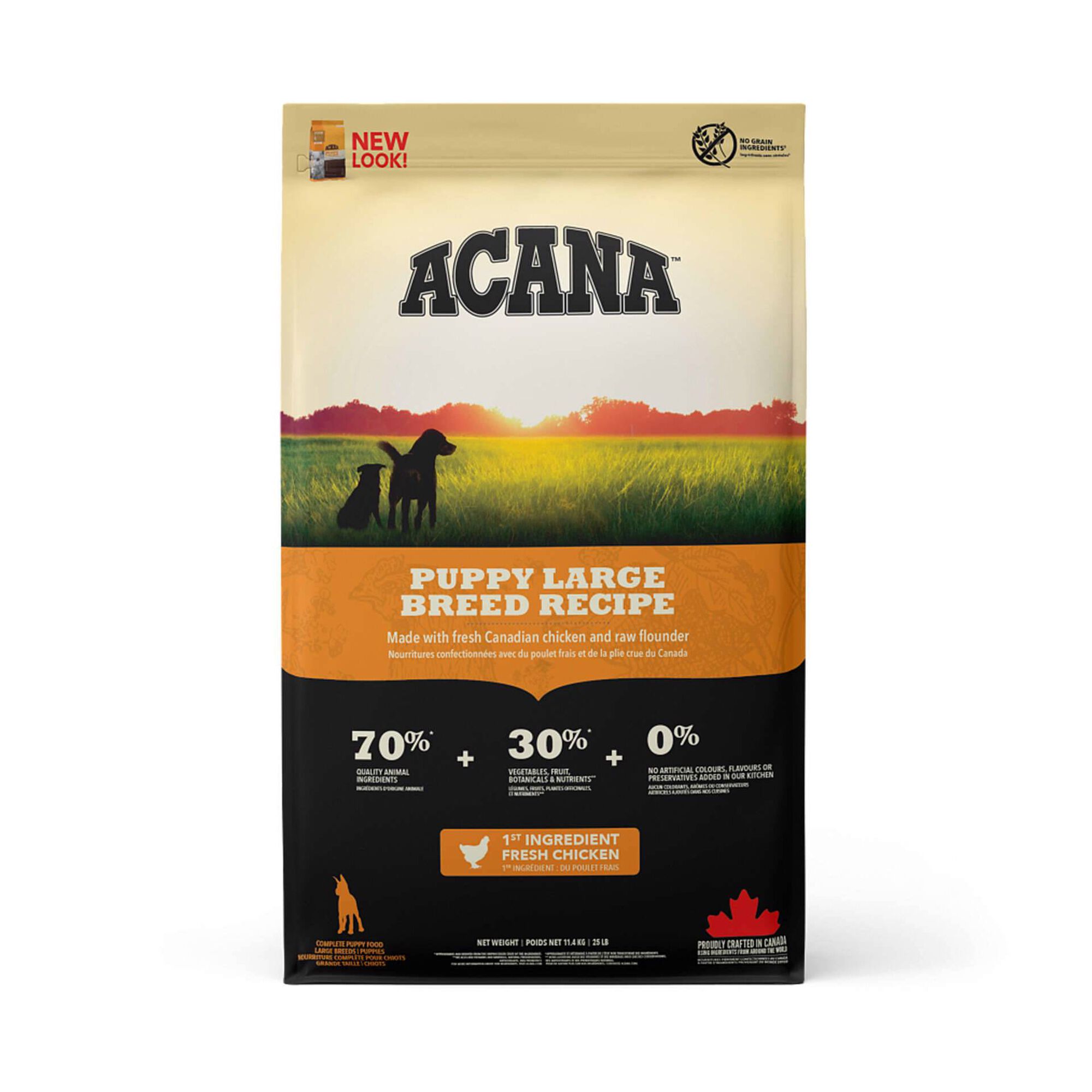 Ra&ccedil;&atilde;o para C&atilde;o J&uacute;nior Large Breed Recipe Acana
