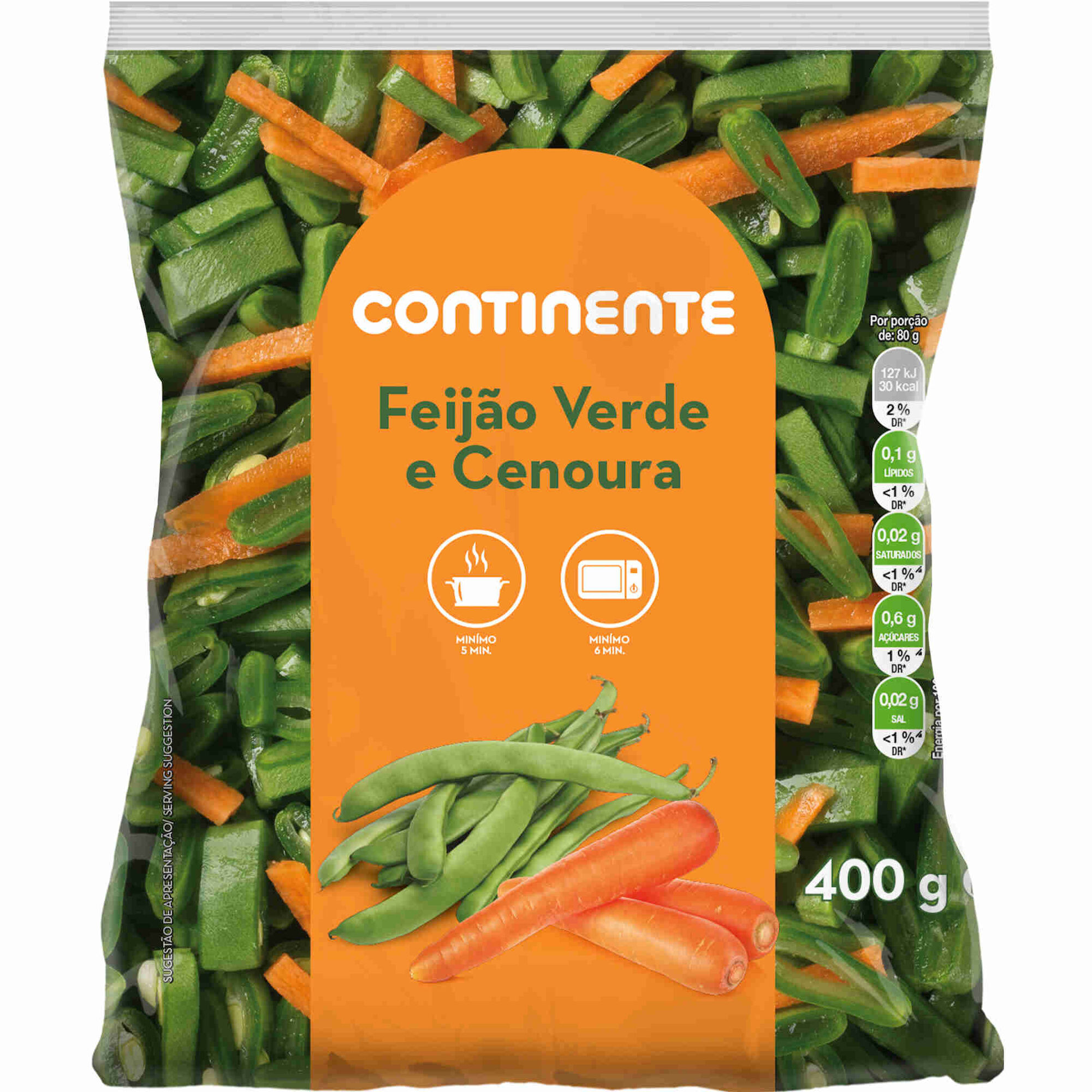 Mistura de Feijão Verde e Cenoura