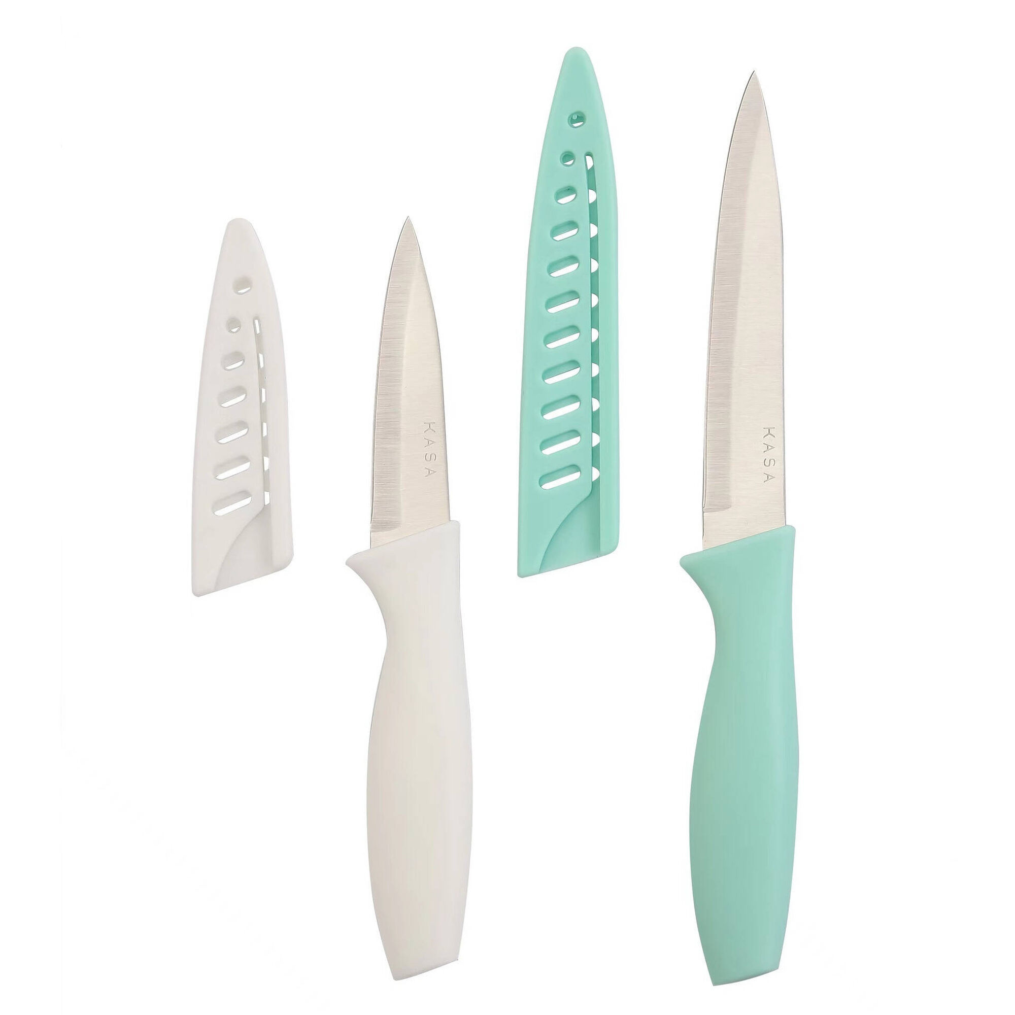 Conjunto 2 Facas com Proteção (várias cores) Conjunto 2 Facas com Proteção (várias cores)