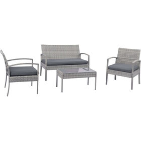 Conjunto de Estar Wicker S&atilde;o Francisco Kasa