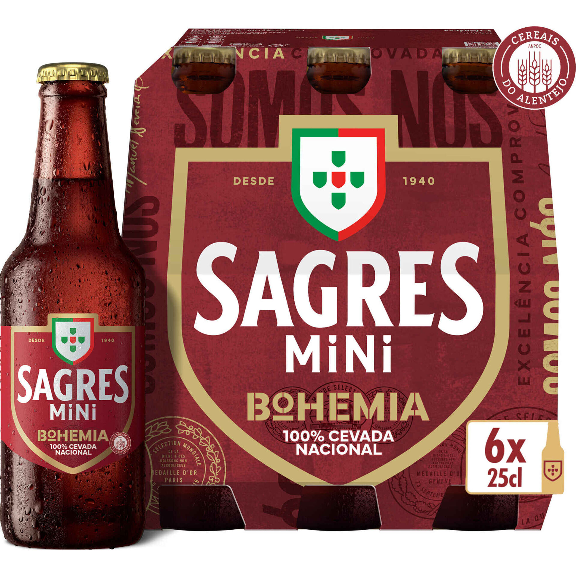 Cerveja com &Aacute;lcool Bohemia Original Mini Sagres Bohemia