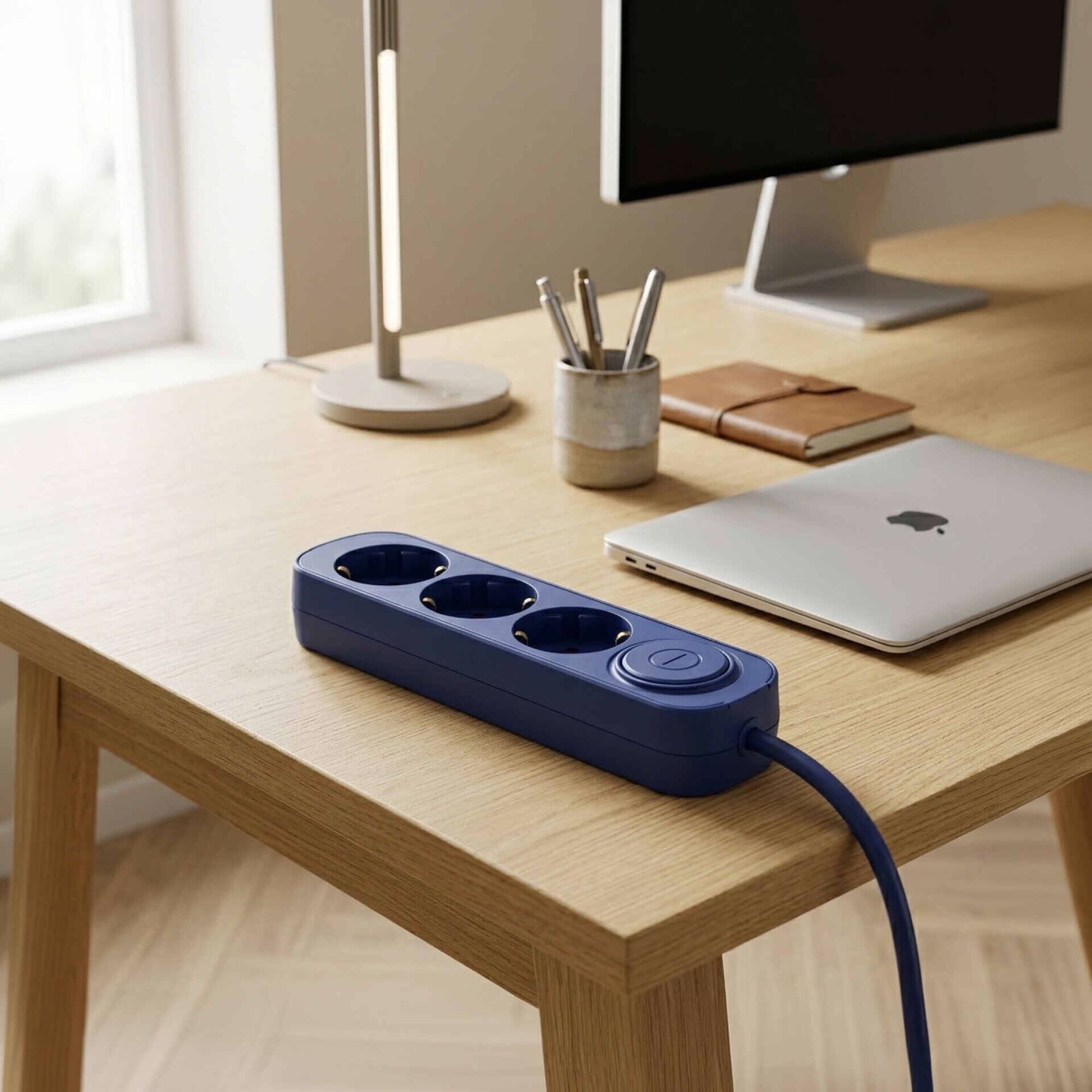 Extens&atilde;o El&eacute;trica 3 Tomadas com Interruptor Ganga Marshmallow